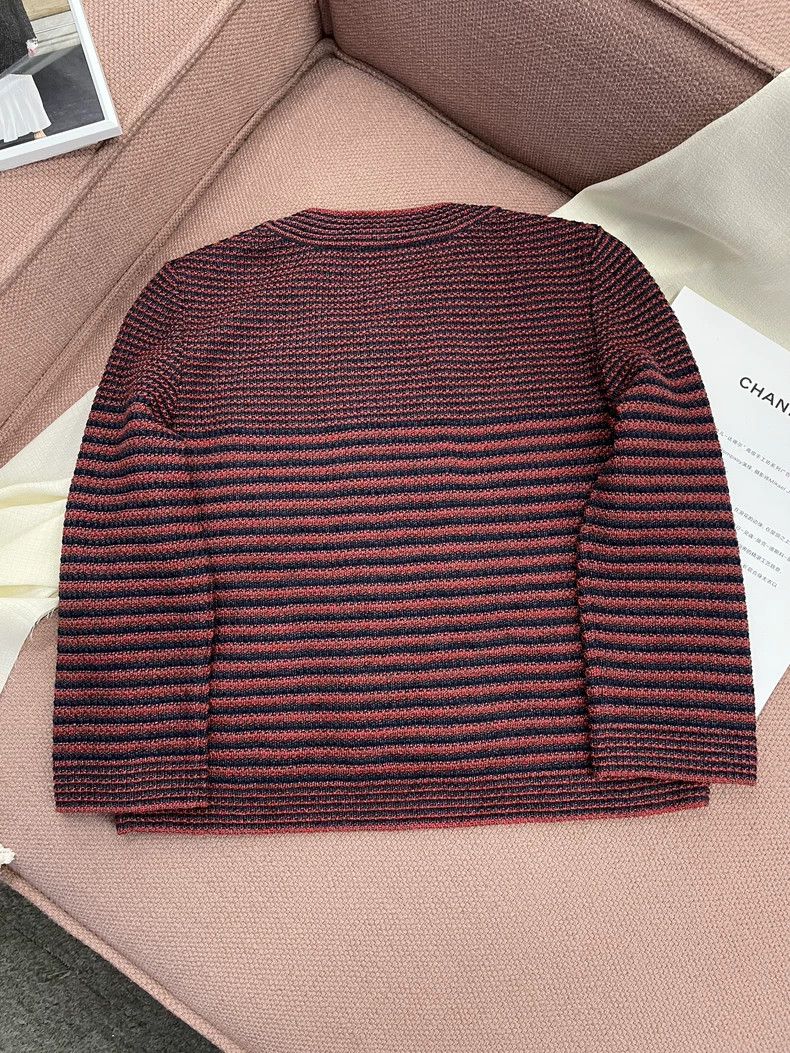 Chanel Chanel Red and black striped double-breasted black button Size XS / US 0-2 / IT 36-38 - 4 Thumbnail