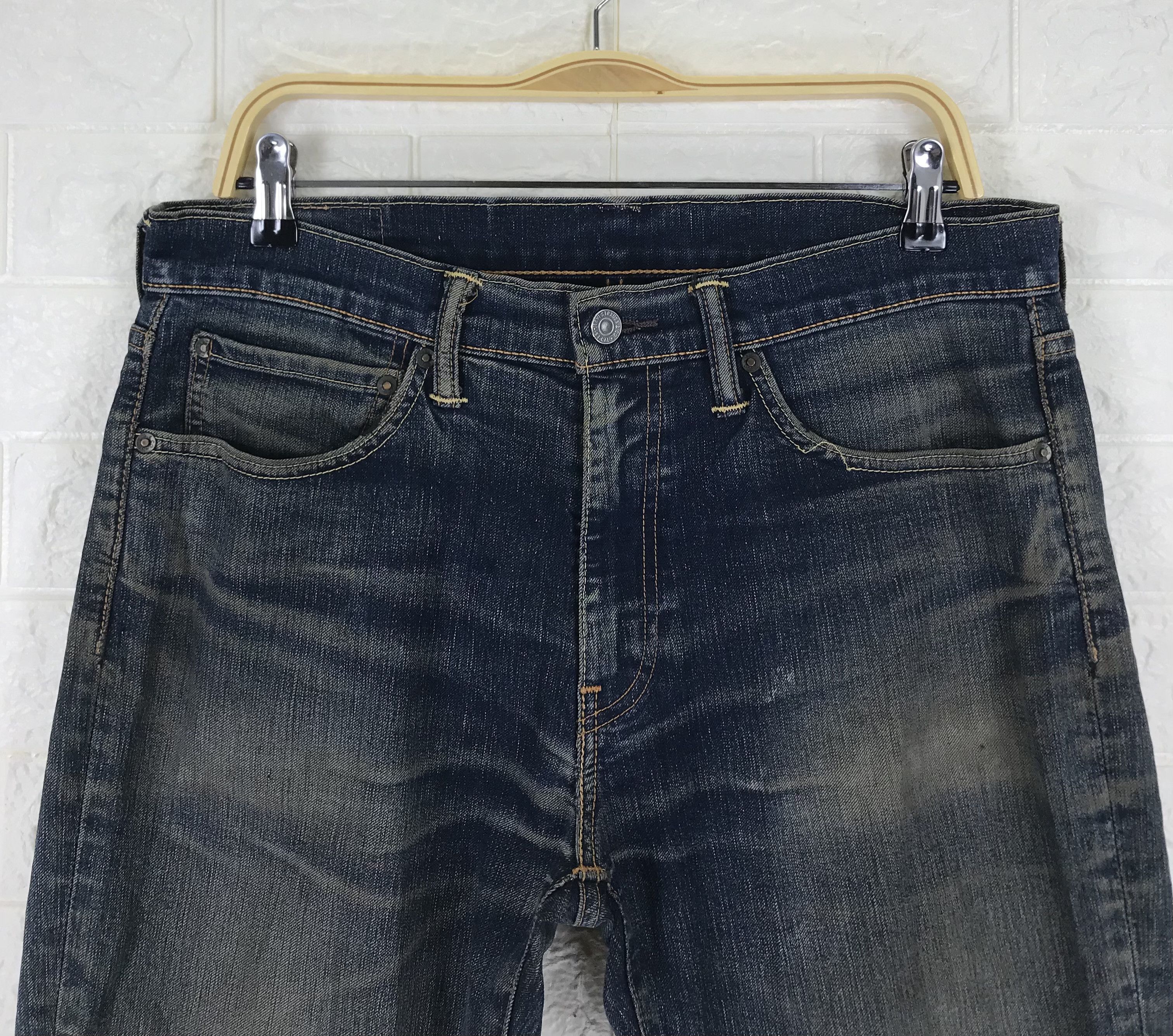 Levi's Vintage Levi's 511 Slim Cut Jeans Distressed Denim Size US 34 / EU 50 - 2 Thumbnail