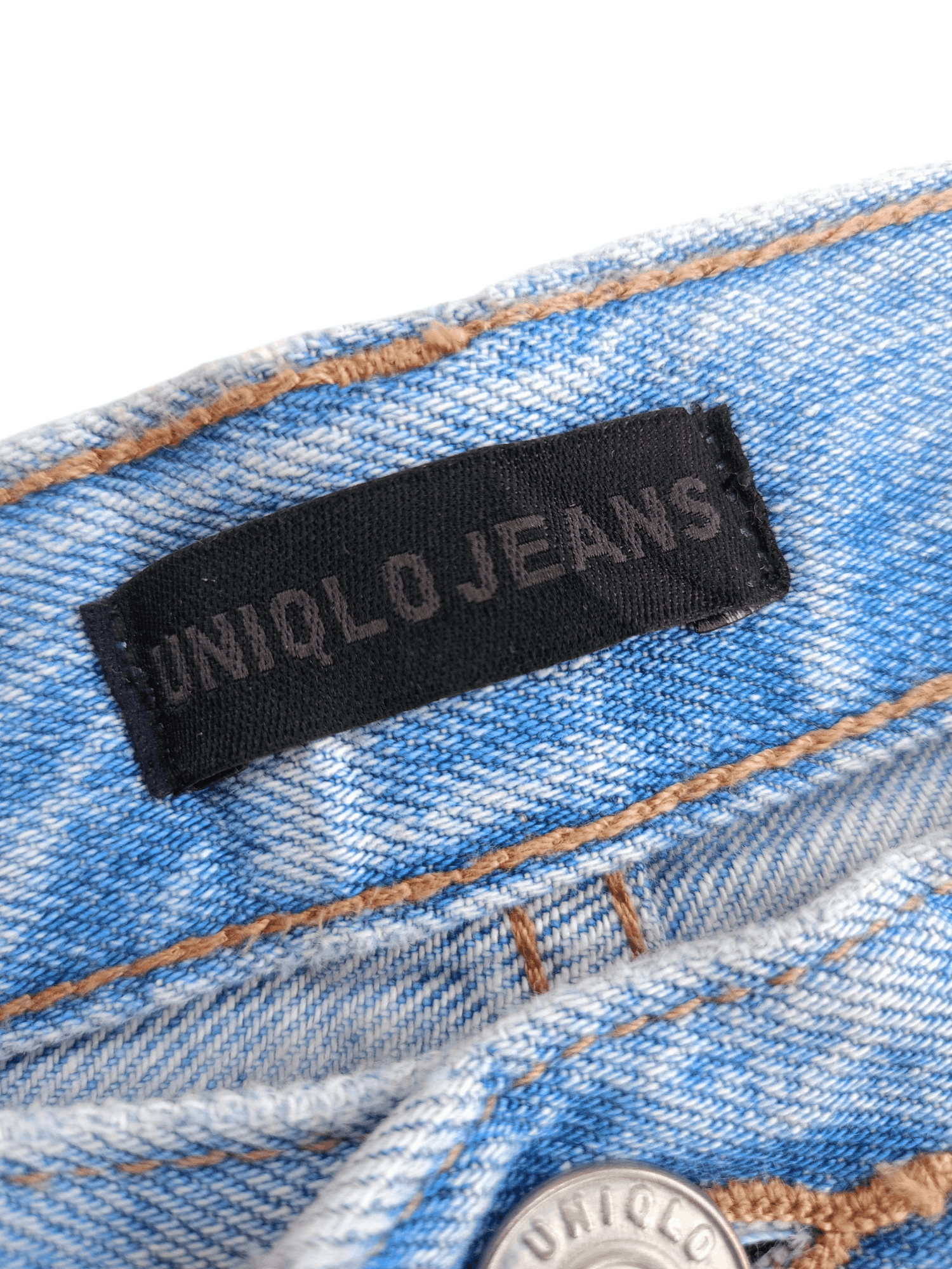 Kaihara Denim × Uniqlo × Vintage UNIQLO Regular, Straight Cut Distressed Vintage Denim Size US 26 / EU 42 - 15 Thumbnail