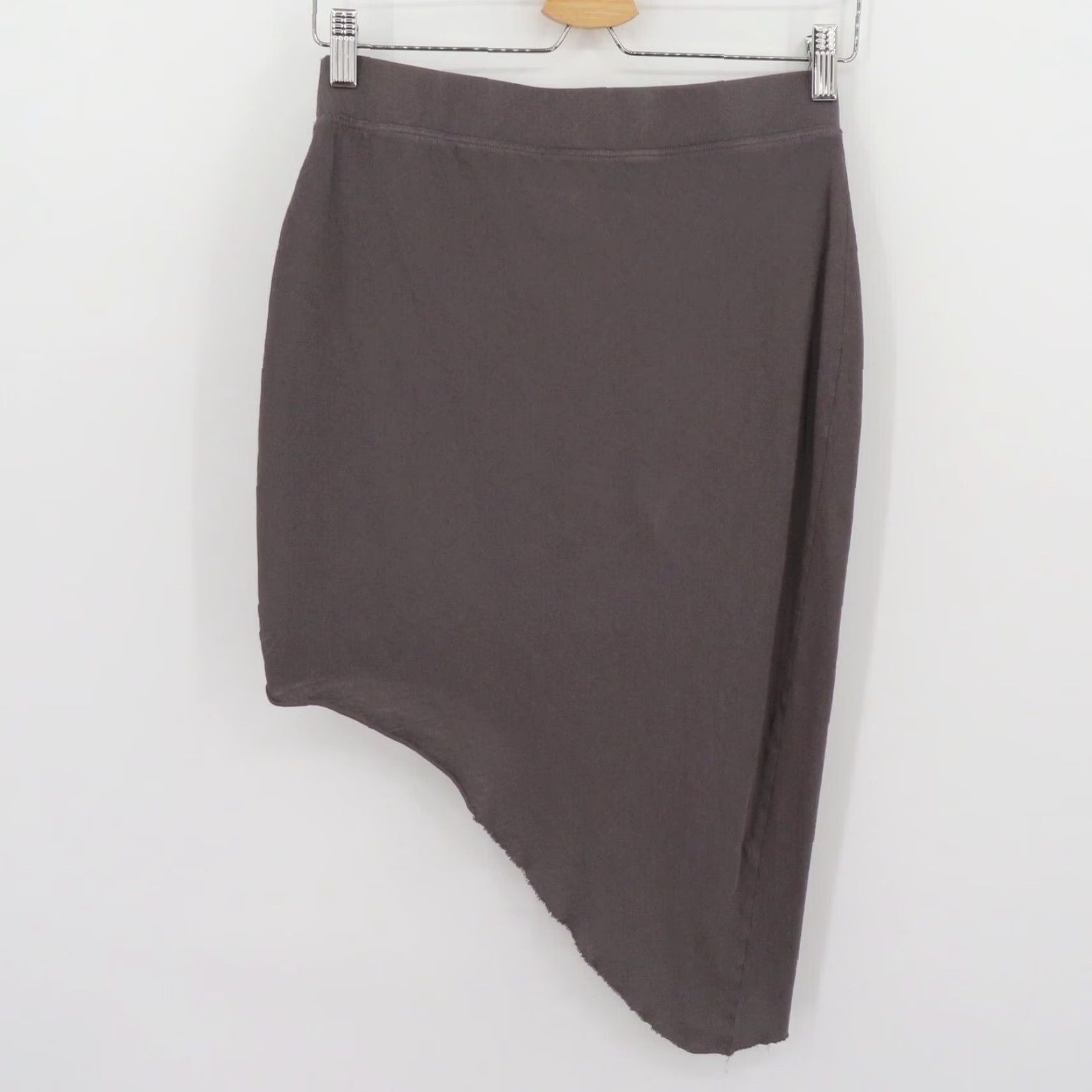Frank & Eileen Frank & Eileen Skirt Women S Cotton Gray Asymmetrical Hem Straight & Pencil Pull On Short Vintage No Size 28" / US 6 / IT 42 - 4 Thumbnail