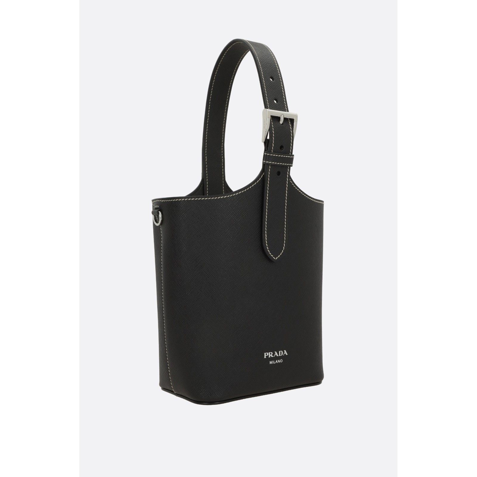 Prada PRADA Black Saffiano Leather Bucket Bag New & Authentic Size ONE SIZE - 2 Thumbnail