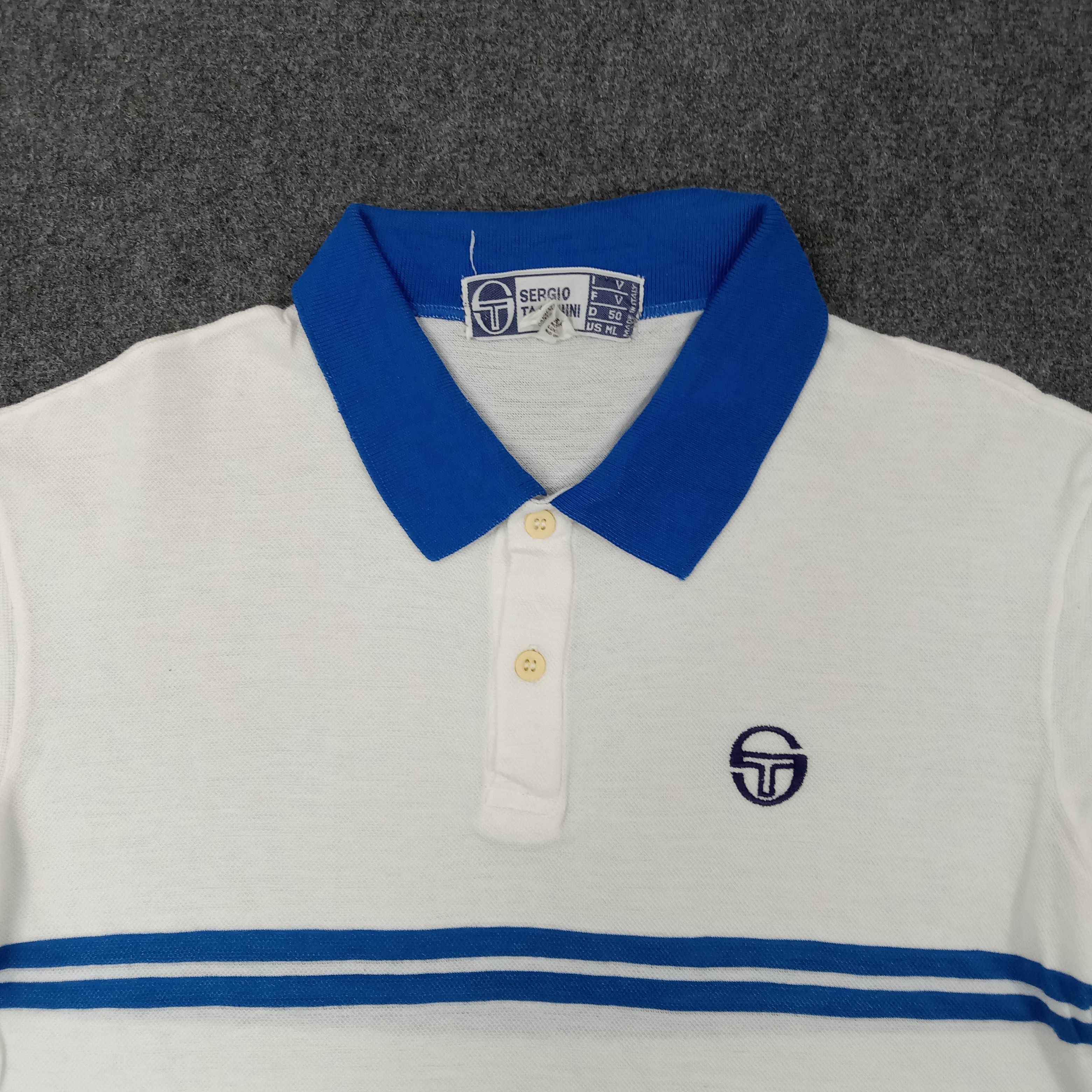 Sergio Tacchini × Vintage Sergio Tacchini Italian Sports Style Polos Size US M / EU 48-50 / 2 - 2 Thumbnail