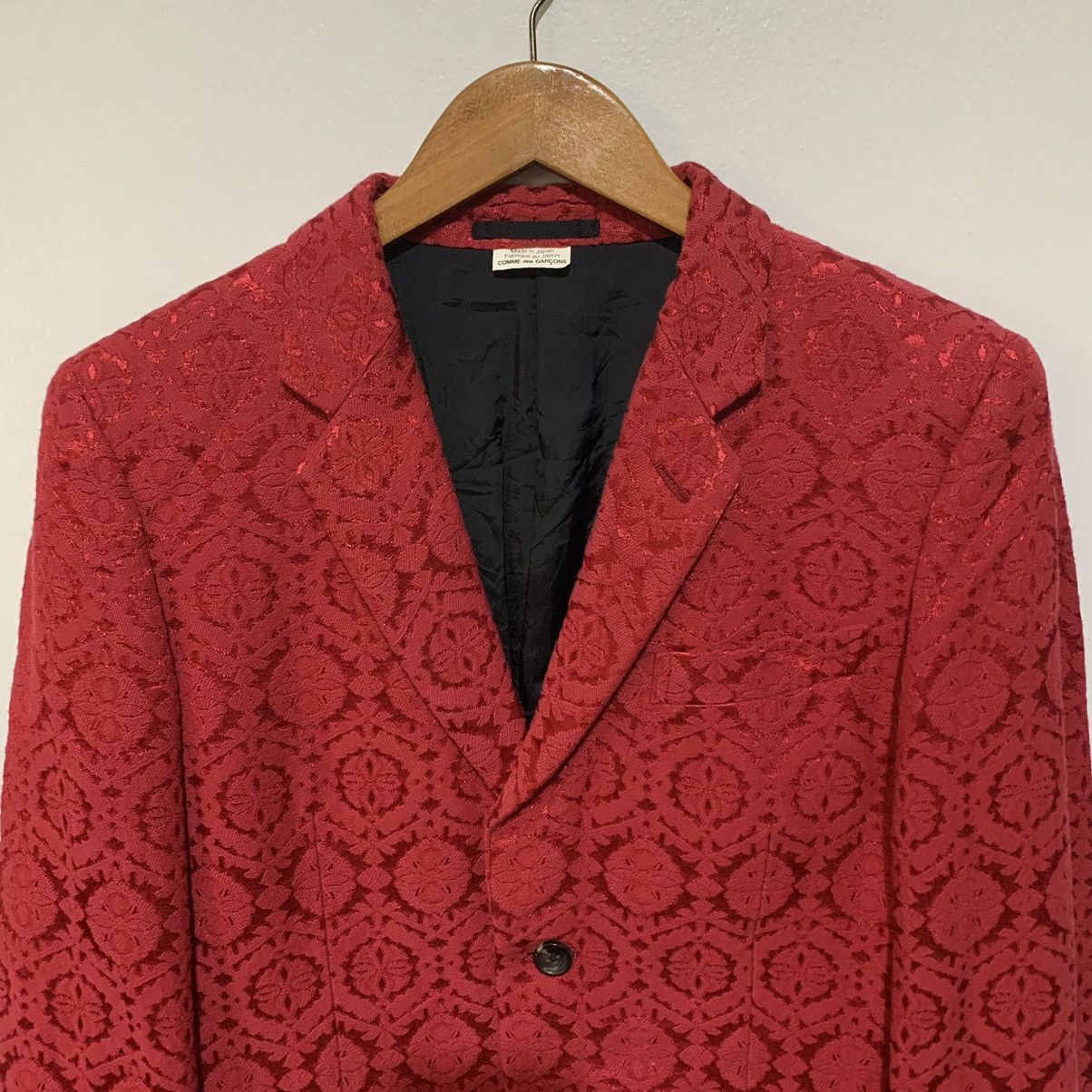 Comme des Garcons Homme Plus Comme des Garcons Homme Plus FW13 Brocade Tassel Blazer Size 38R - 4 Thumbnail