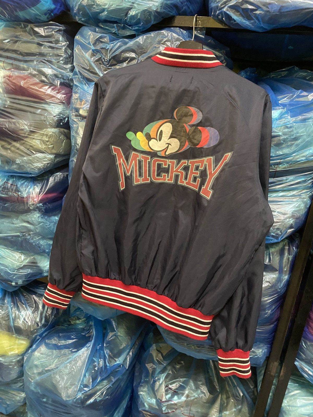 Disney × Mickey Mouse Vintage Tokyo Disneyland Mickey Mouse Varsity Bomber Jacket Size US M / EU 48-50 / 2 - 6 Thumbnail