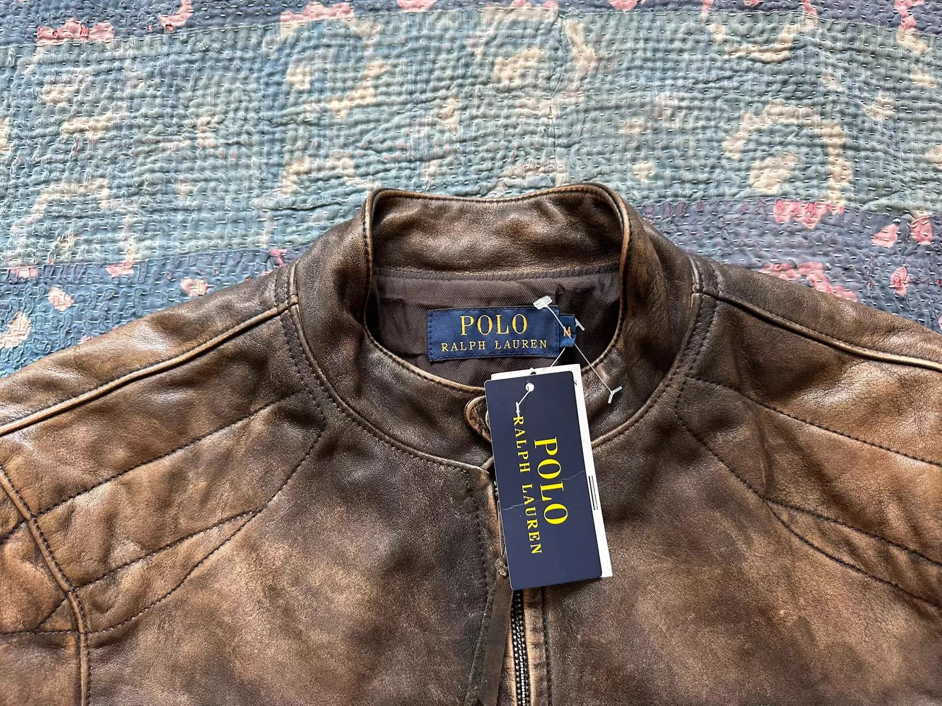 Polo Ralph Lauren Polo Ralph Lauren RRL Distressed Leather Biker Jkt Size US M / EU 48-50 / 2 - 5 Thumbnail