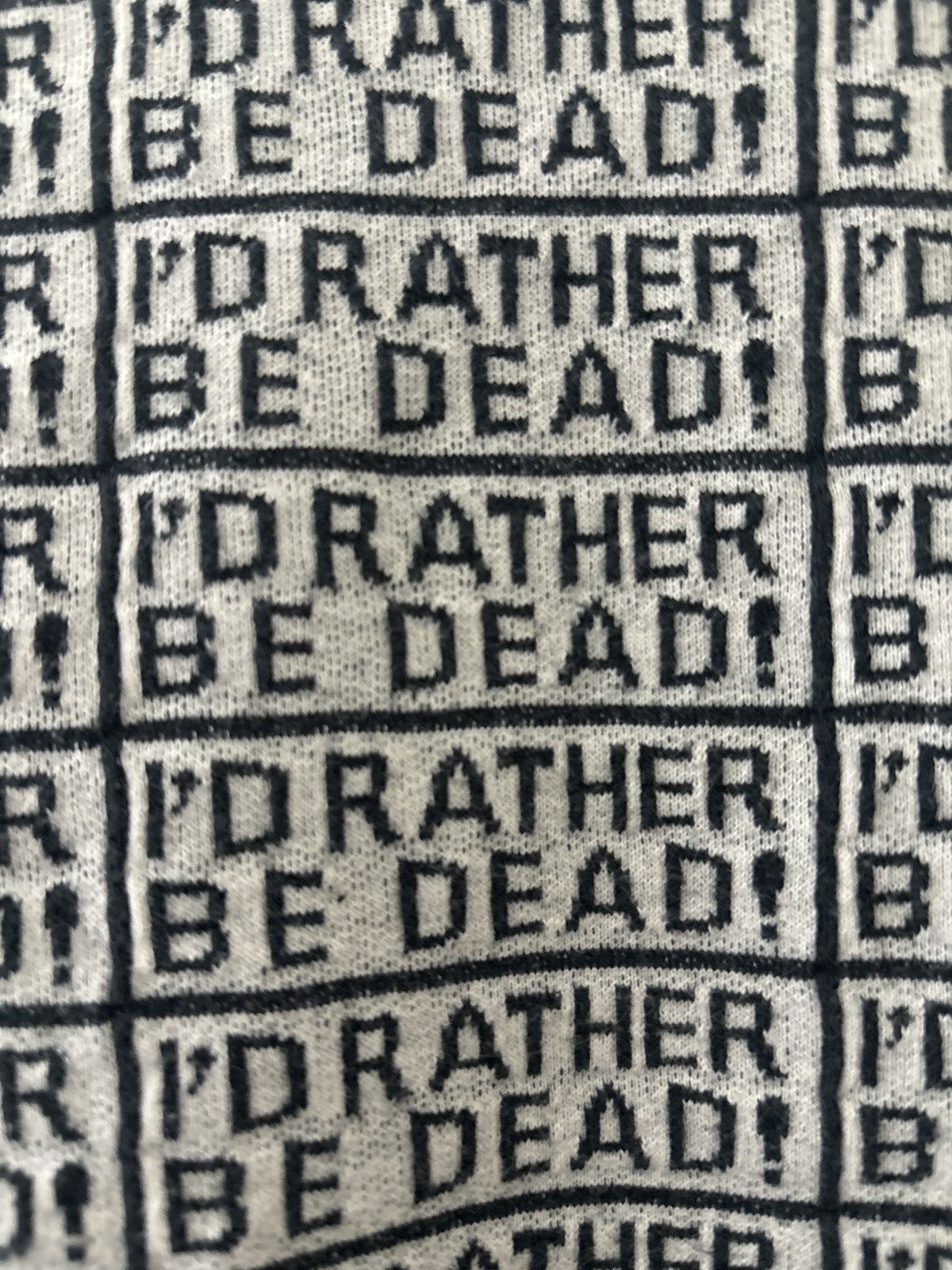 Supreme Supreme “Rather be dead” knit jacquard short sleeve shirt. Size US M / EU 48-50 / 2 - 6 Thumbnail