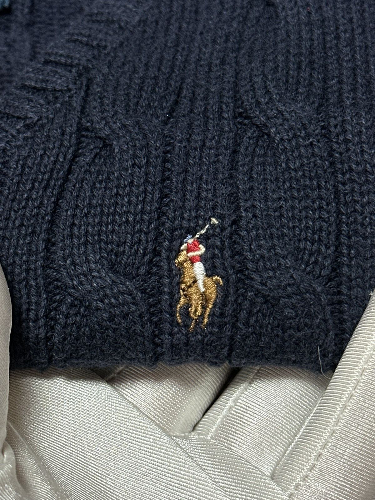 Polo Ralph Lauren Vintage Polo Ralph Lauren Kids Cable Knit Vest 24m 2y Size US XXS / EU 40 - 6 Thumbnail