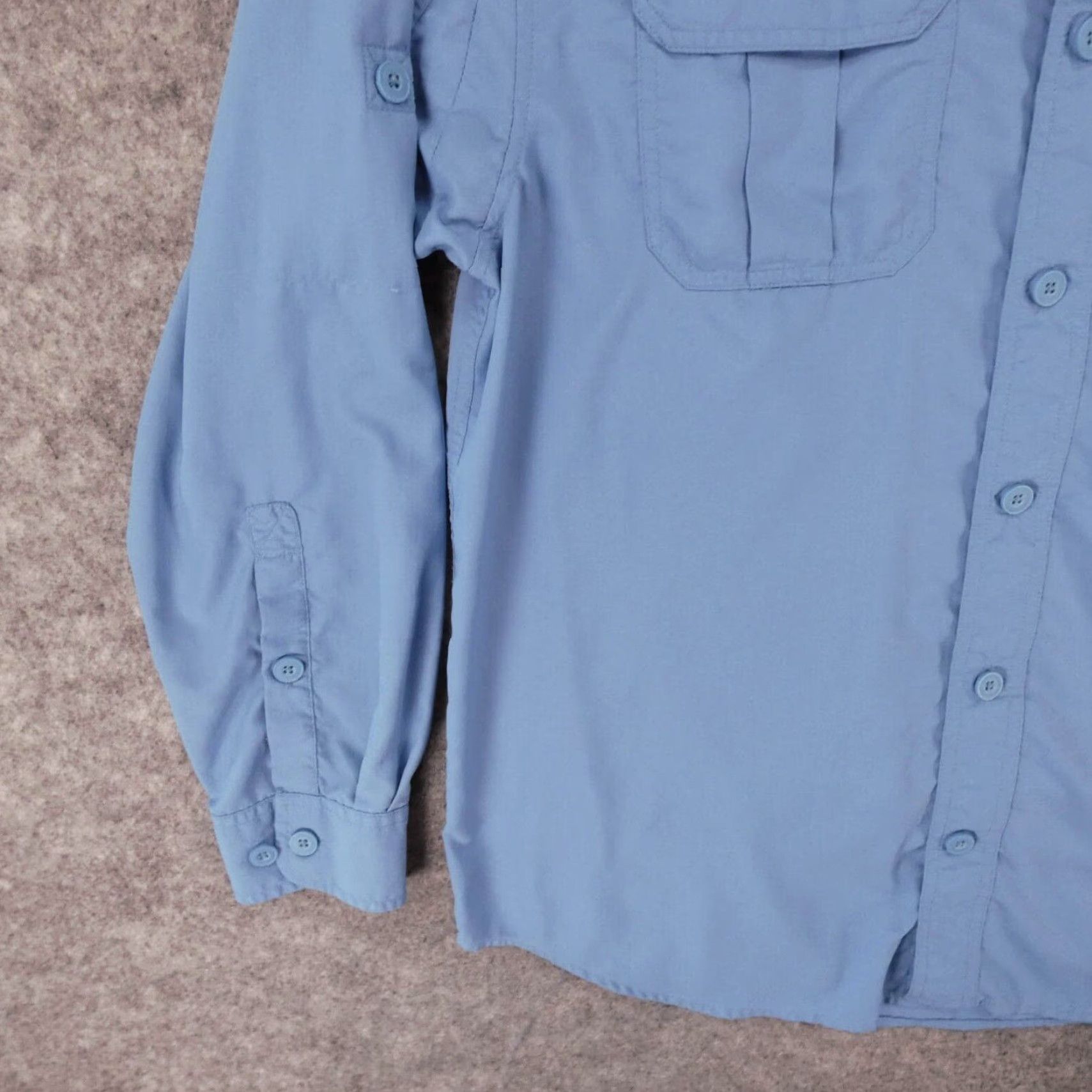 CO Duluth Trading Co Shirt Men Medium Long Sleeve Button Up Blue Lightweight Vented Size US M / EU 48-50 / 2 - 4 Thumbnail
