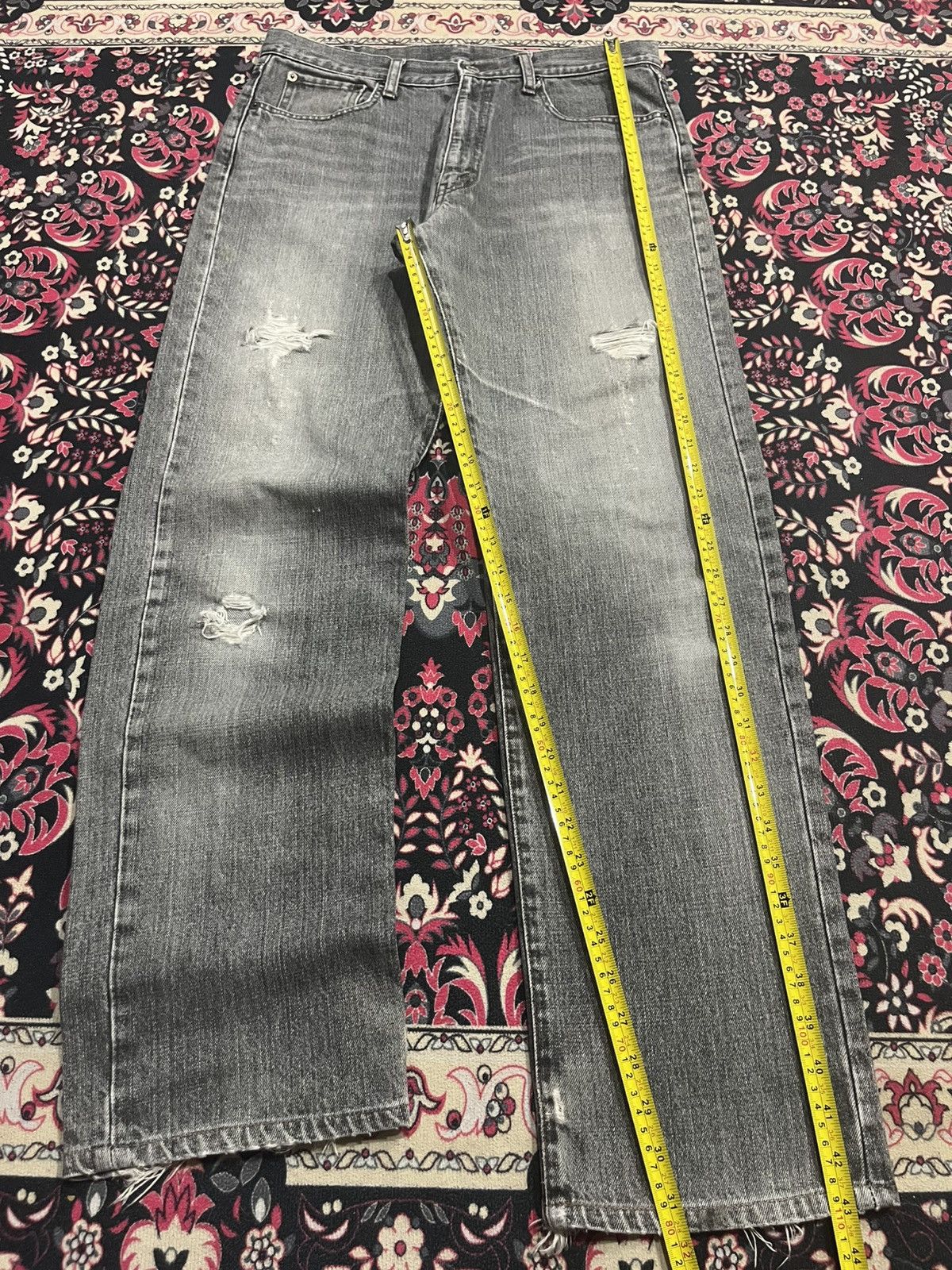 Other ⚡️Distressed⚡️Vintage Bobson Chessking Black Faded Washed Jean Size US 34 / EU 50 - 12 Thumbnail