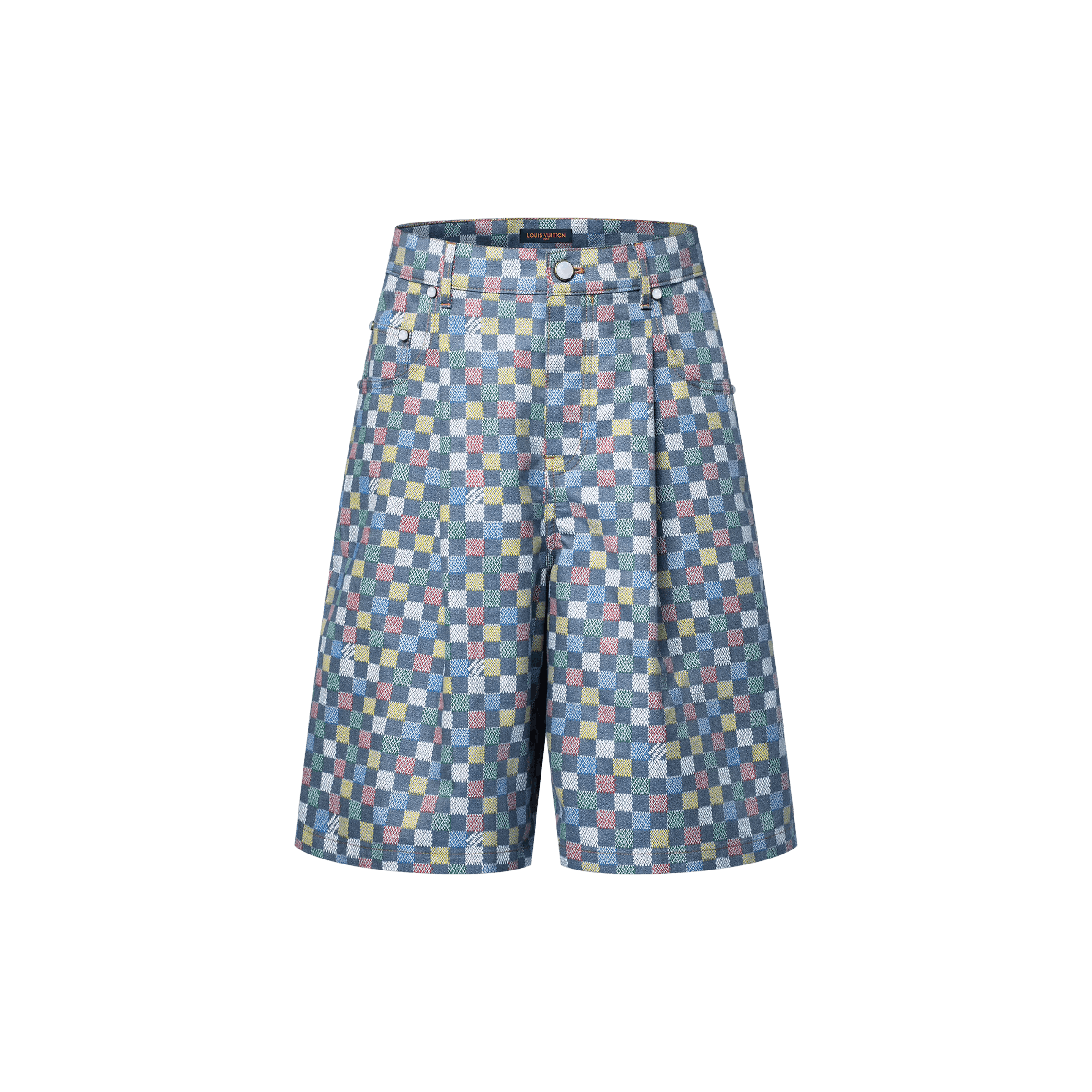 Louis Vuitton Damier Wide Chambray Shorts Size US 34 / EU 50 - 4 Thumbnail