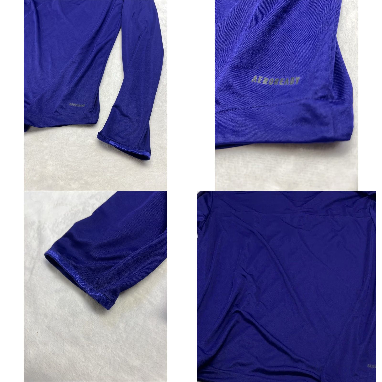 Adidas Adidas AEROREADY Pullover Zip Men's M Blue Athletic Training Shirt Size US M / EU 48-50 / 2 - 9 Thumbnail