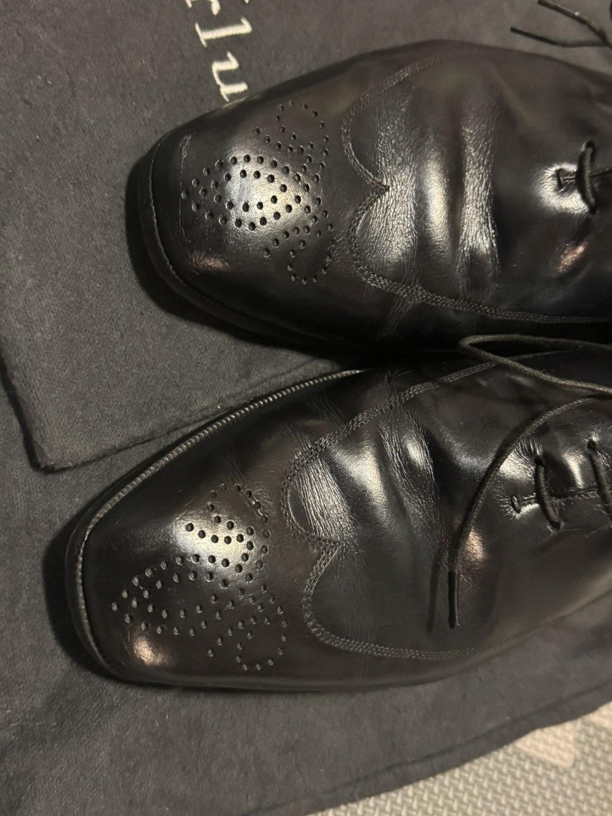 Berluti Deep Navy Wholecut Berluti Shoes Size US 9 / EU 42 - 3 Thumbnail