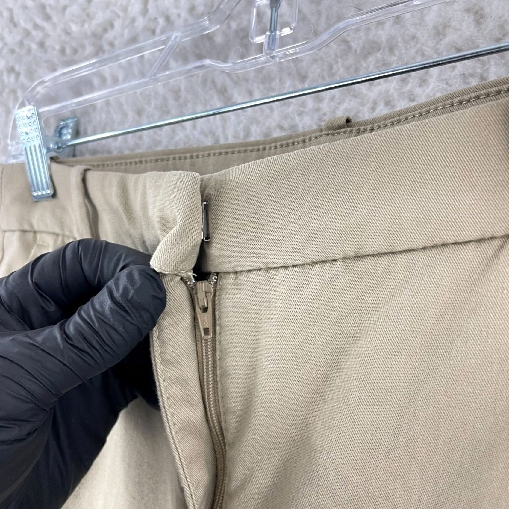 J.Crew J.CREW Chino Pants Womens Size 6 Beige Slim Straight Flat Front Mid-Rise Casual Workwear 80s 90s City Mens Women Girls Size 28" / US 6 / IT 42 - 5 Thumbnail