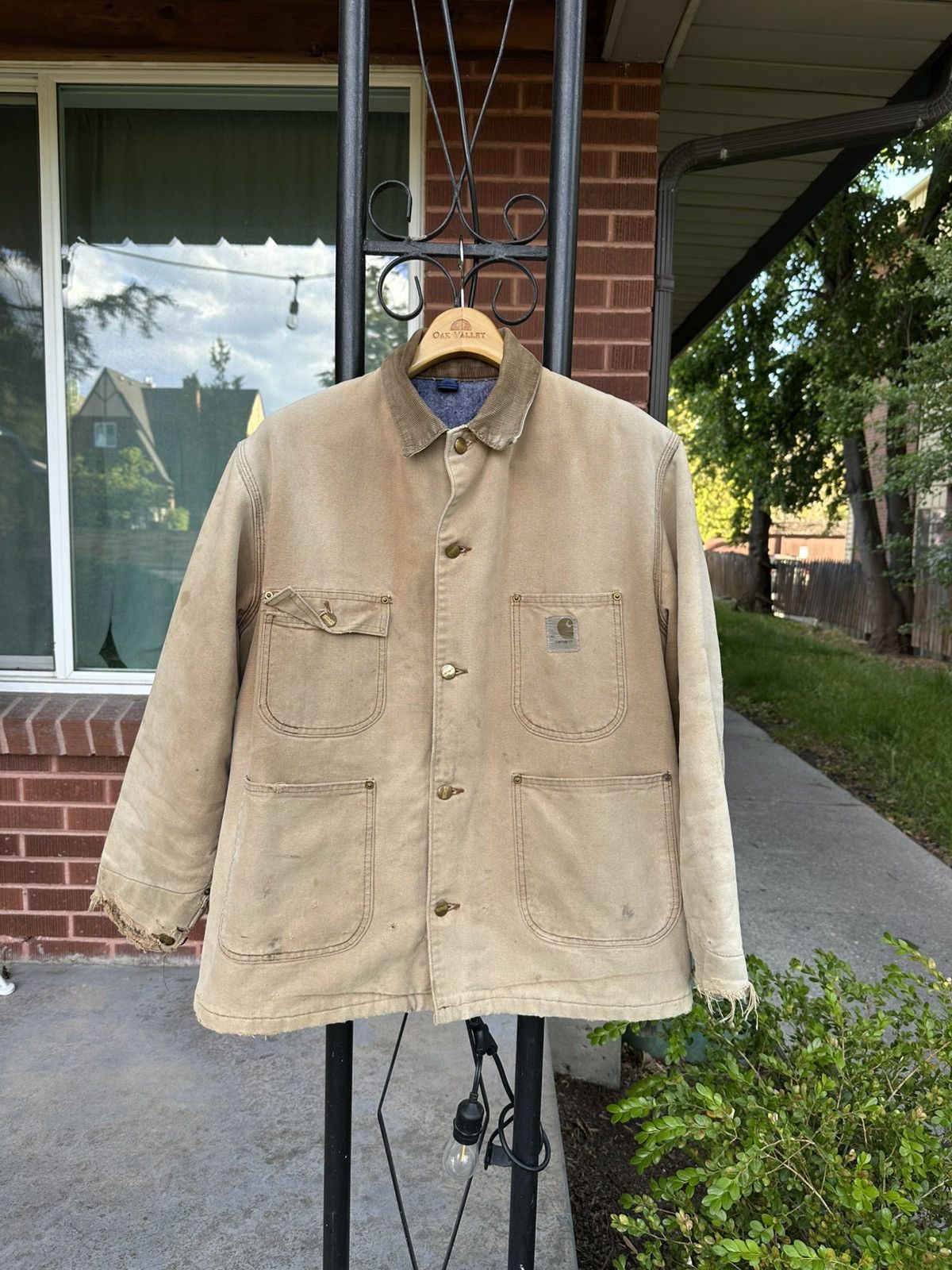 Carhartt Vintage 70s Carhartt C01 BRN Chore Coat 42 Large MADE IN USA Size US L / EU 52-54 / 3 - 1 Thumbnail