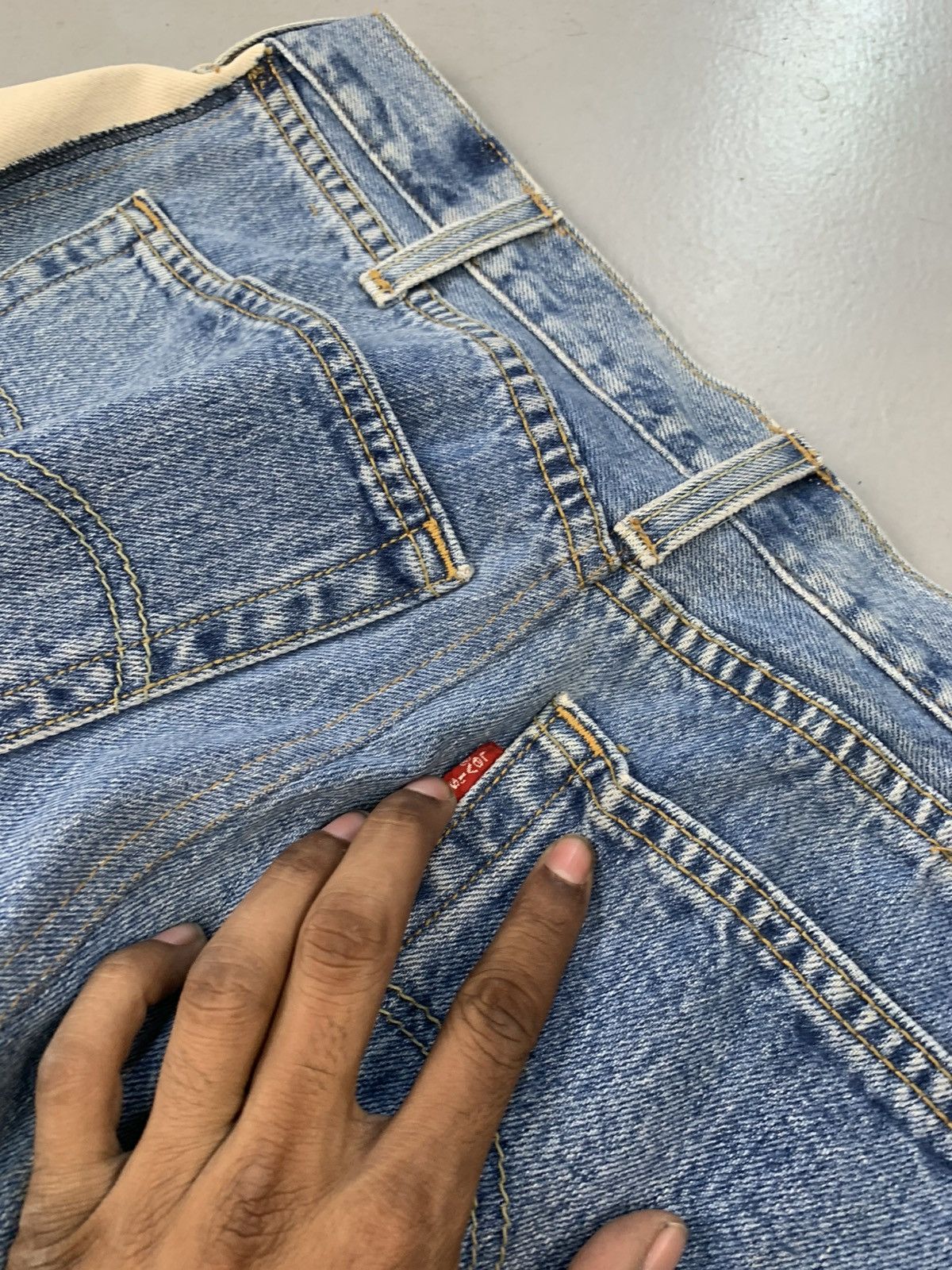 Levi's Vintage upcycled custom baggy denim Size US 34 / EU 50 - 7 Thumbnail