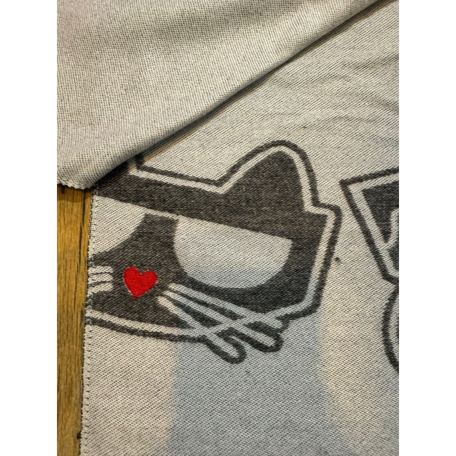 Karl Lagerfeld Karl Lagerfeld Black Scarf Shawl Choupette One Size 70*13 Size ONE SIZE - 11 Thumbnail