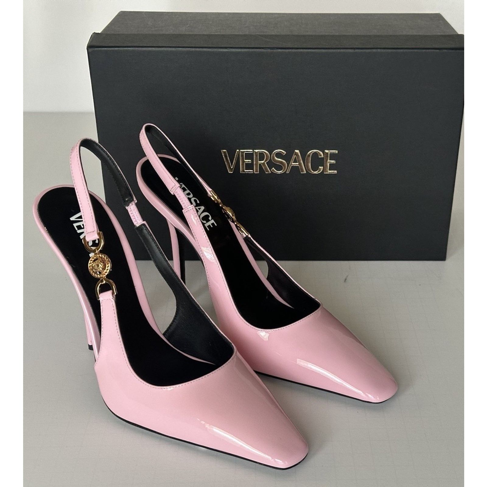 Versace Versace Sling Back Leather Shoes Pink 11 US 1012127 Size US 11 / IT 41 - 10 Thumbnail