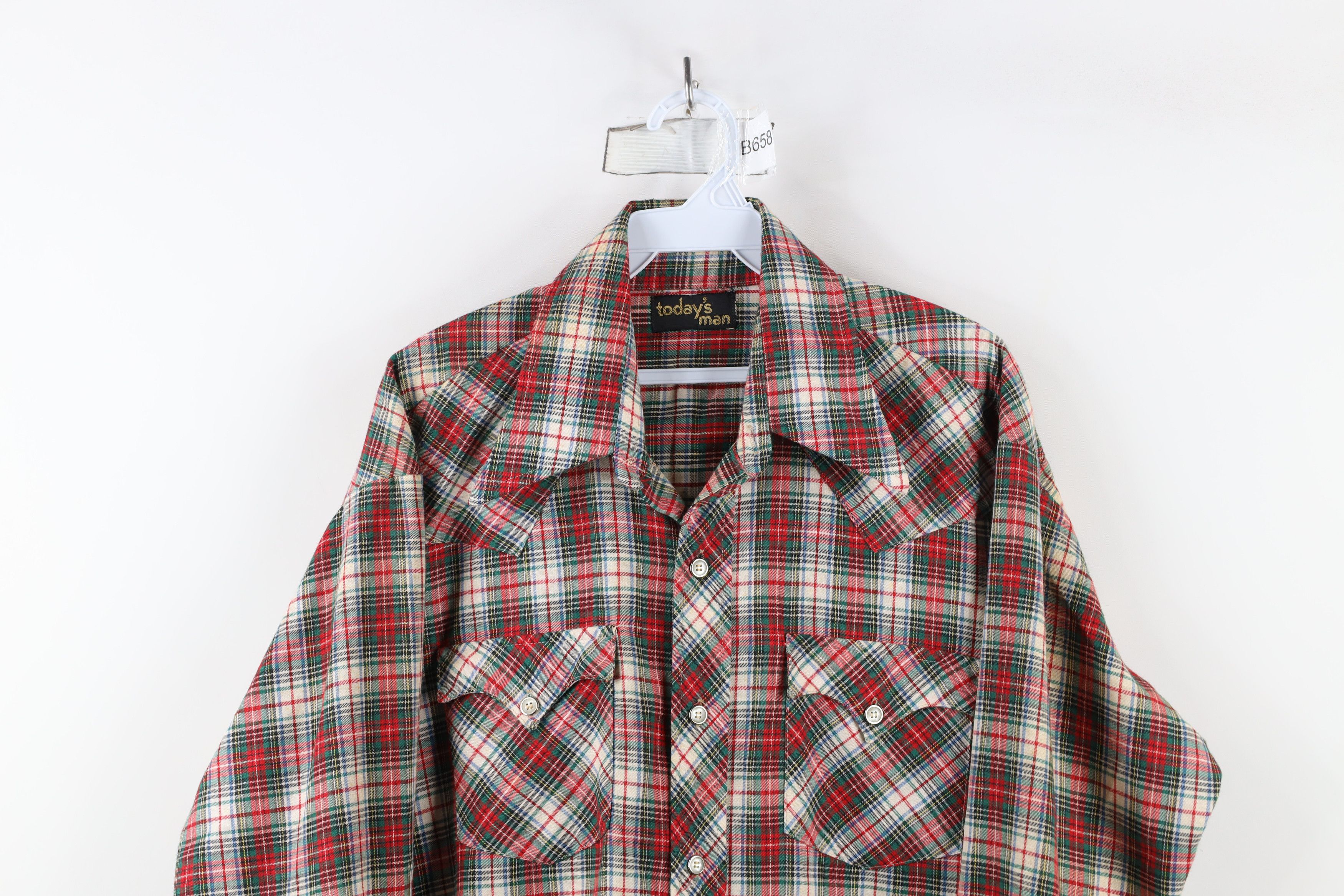 Vintage Vintage 70s Streetwear Cowboy Collared Button Shirt USA Size US XL / EU 56 / 4 - 2 Thumbnail