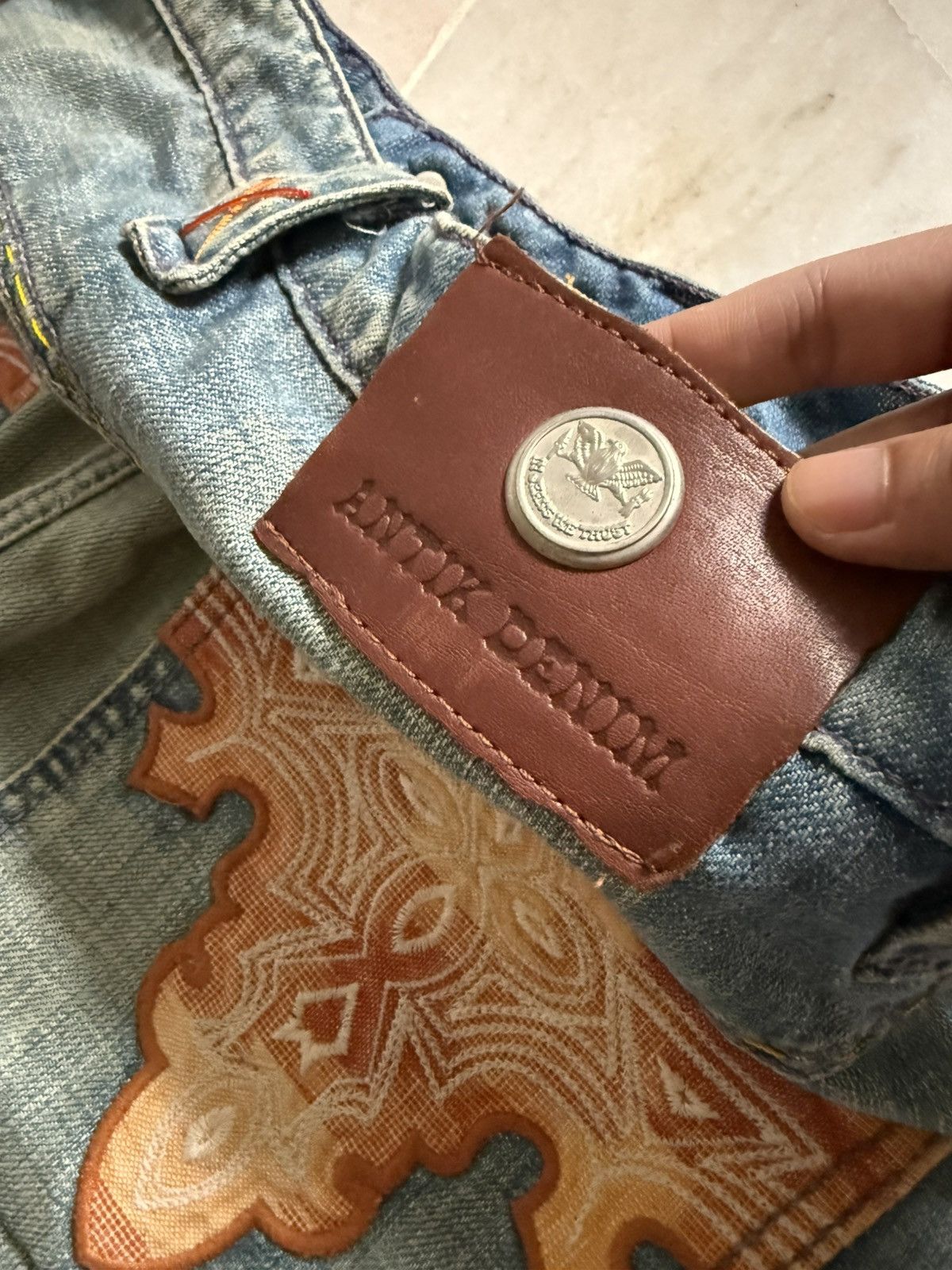 Japanese Brand Vintage 90s antik Denim Usa Flare jeans Size US 32 / EU 48 - 8 Thumbnail