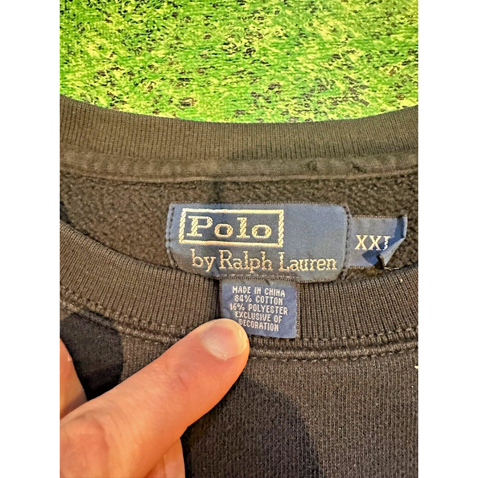Ralph Lauren Mens Polo Ralph Lauren Crewneck Sweatshirt Black XXL Size US XXL / EU 58 / 5 - 9 Thumbnail