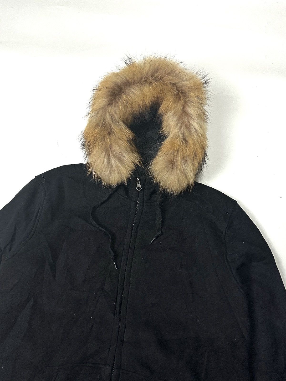 If Six Was Nine × Japanese Brand × Le Grande Bleu (L.G.B.) Fur zip hoodie black style uniqlo Size US L / EU 52-54 / 3 - 6 Thumbnail