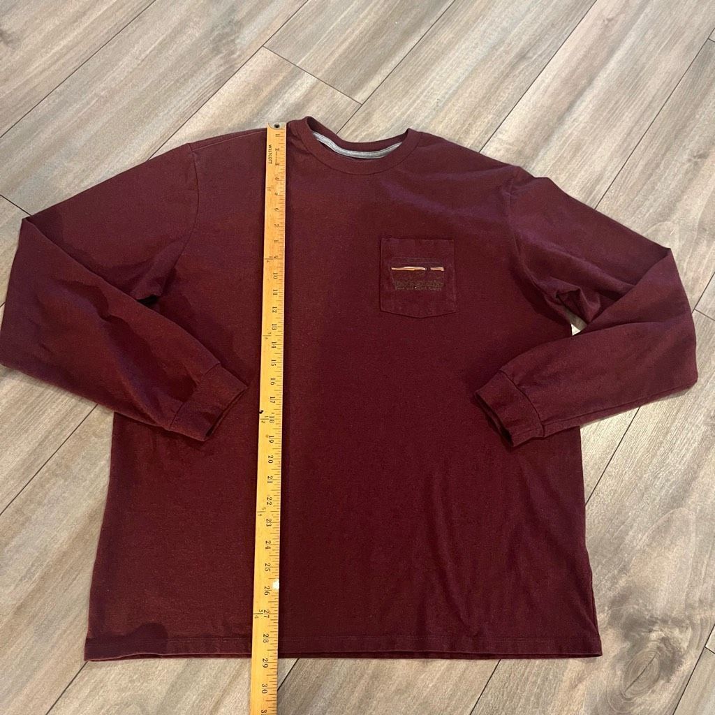 Patagonia Patagonia Maroon Athletic Casual Tshirt Men Large Bin O-31 Size US L / EU 52-54 / 3 - 3 Thumbnail
