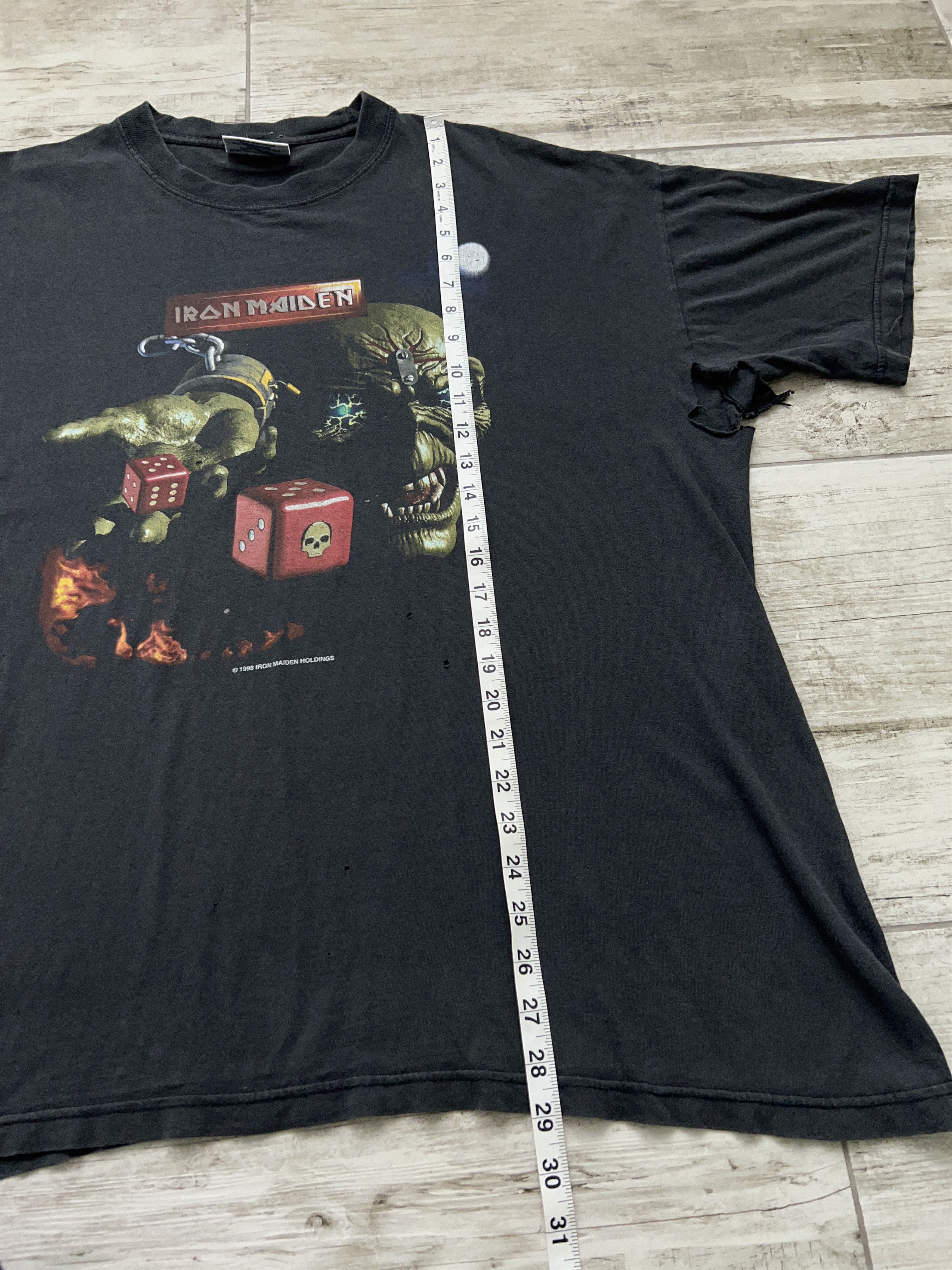 1998 The Angel & The Gambler Rock Band Redwood T Shirt Tee