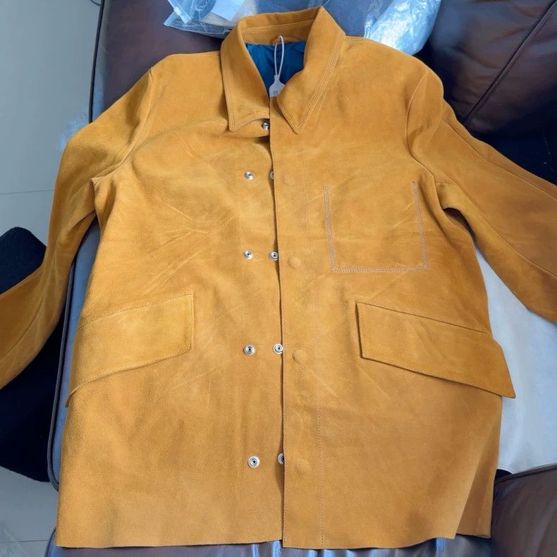 Acne Studios Acne Studios Tobacco-colored men's suede leather jacket Size US L / EU 52-54 / 3 - 1 Thumbnail