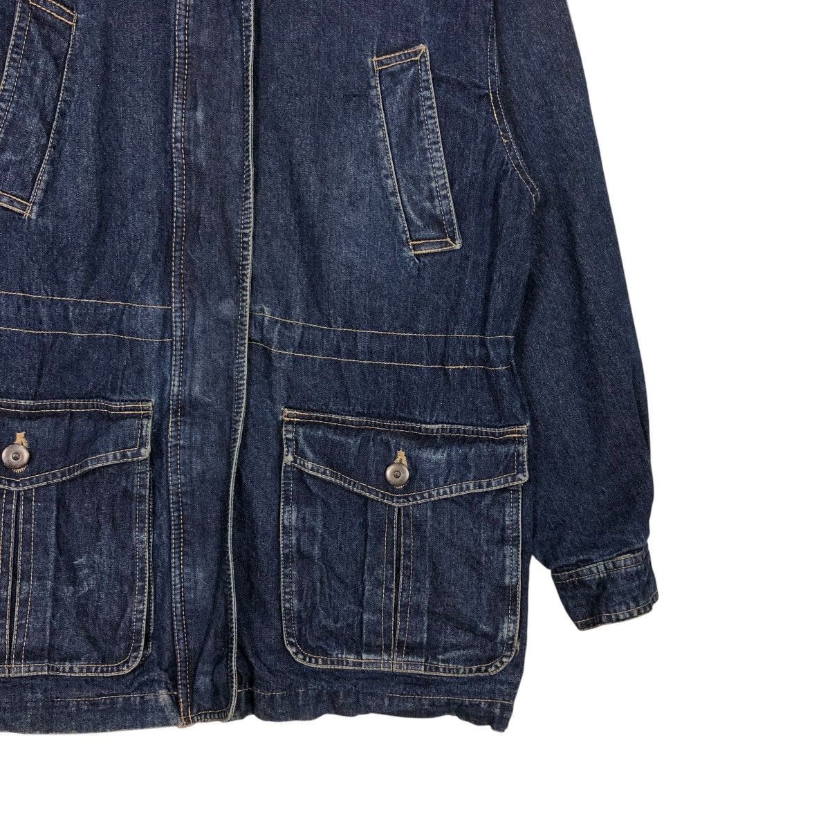 Japanese Brand 🔥VINTAGE BIKER DENIM JACKET BLANKET PACIFIC ISSEY MIYAKE Size US S / EU 44-46 / 1 - 8 Thumbnail
