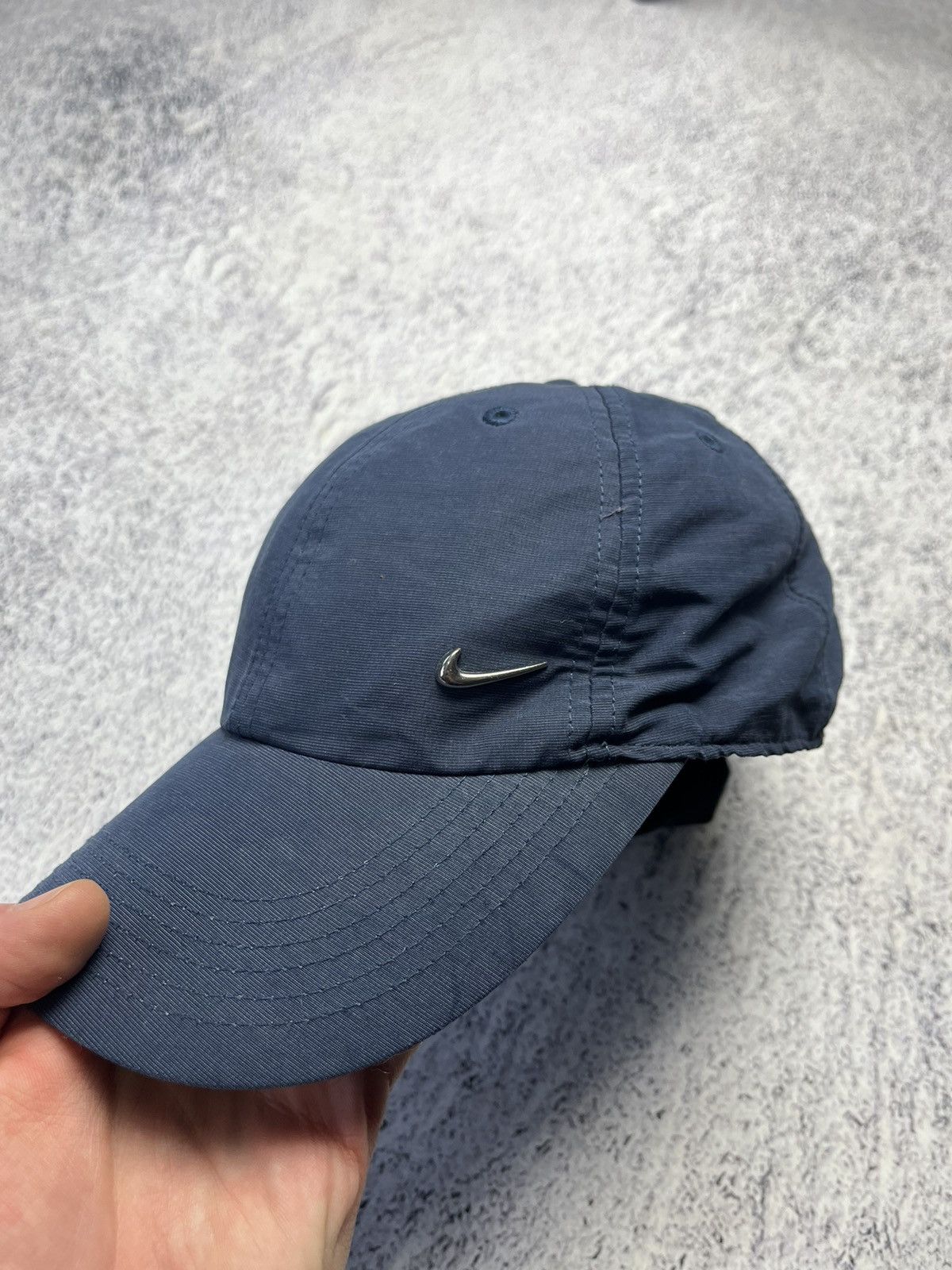 Nike Vintage Nike Cap Metal Swoosh Y2K Style Streetwear Size ONE SIZE - 3 Thumbnail