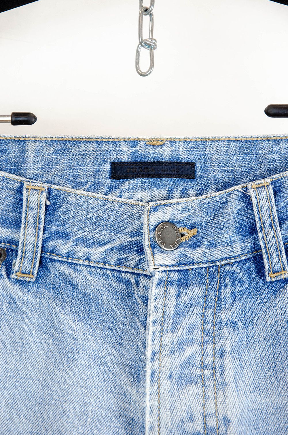 Prada Prada Light Wash Straight Leg Jeans Size 32 Size US 32 / EU 48 - 4 Thumbnail