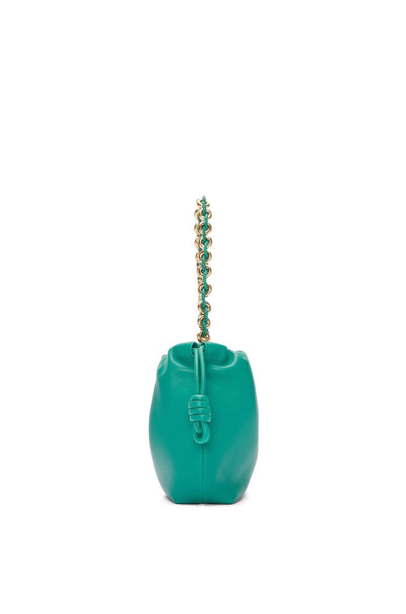 Loewe o1in1g0426 Size: OS/ Mini Flamenco Purse Bag Emerald Green Size ONE SIZE - 8 Thumbnail