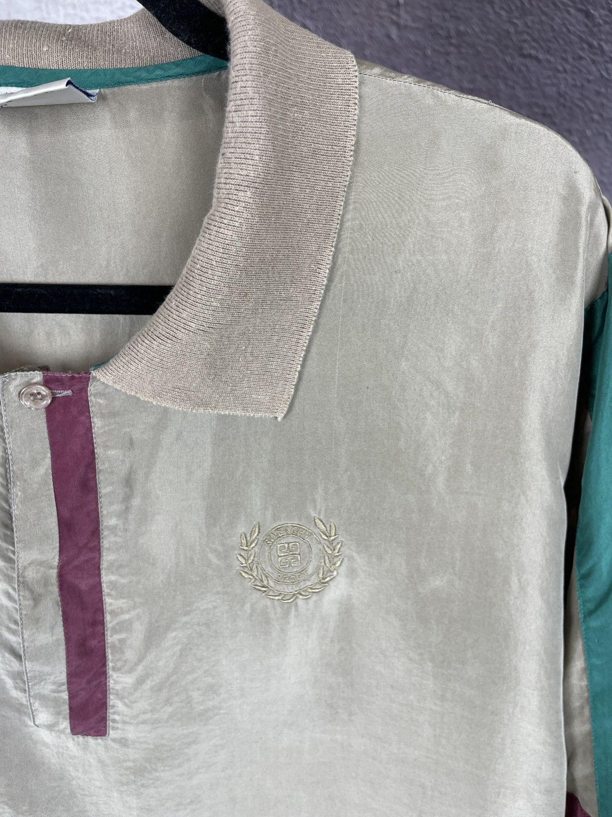 Givenchy Givenchy vintage Activewear 100% Silk multicolour polo Size US XL / EU 56 / 4 - 9 Thumbnail