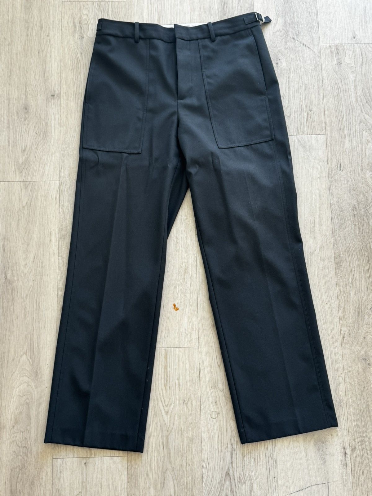 Helmut Lang HELMUT LANG TWILL TROUSERS — BURNT OLIVE / SIZE 34 Size US 34 / EU 50 - 4 Thumbnail