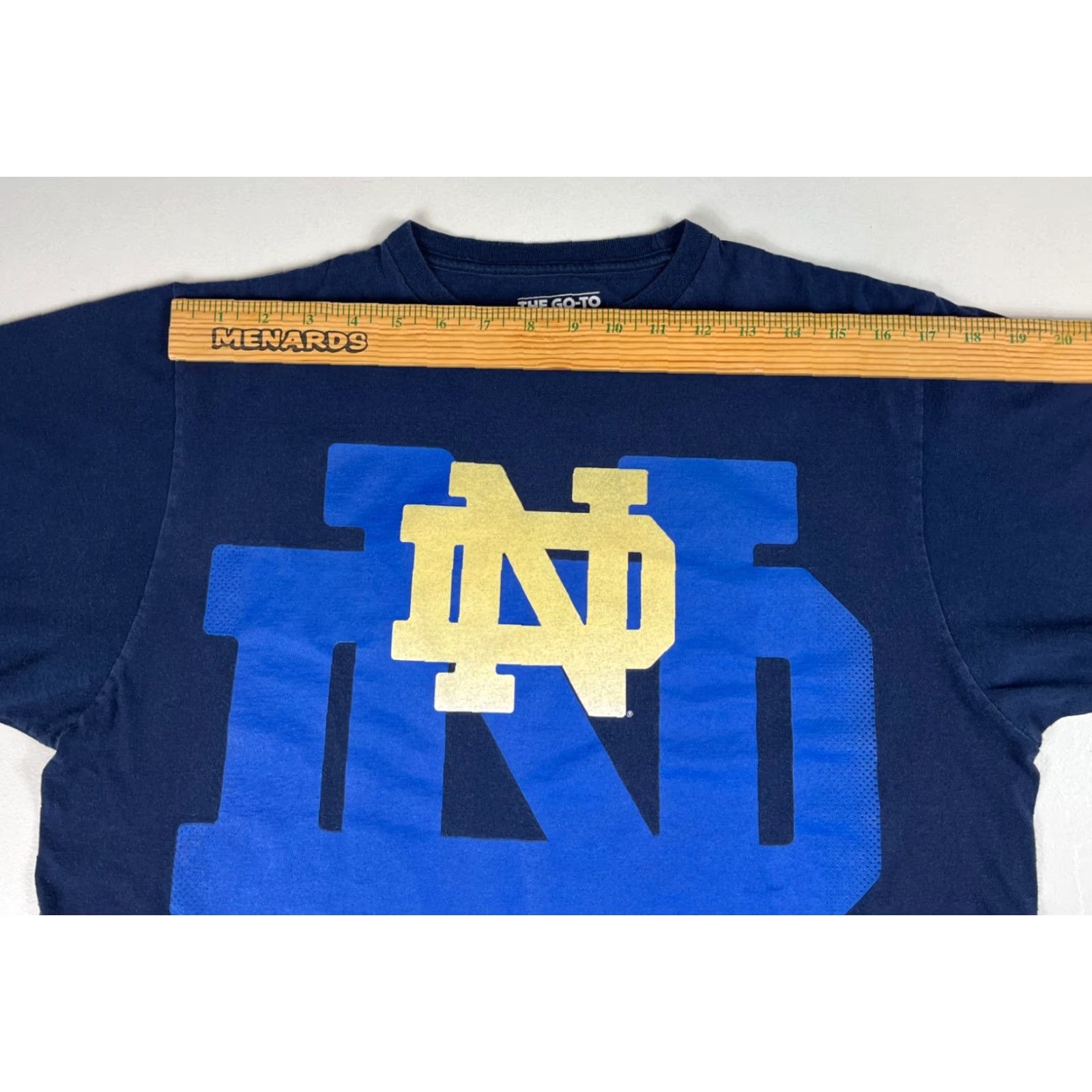Adidas Adidas Notre Dame Fighting Irish T-Shirt Navy Blue L Logo Men Vintage Short Sleeve Crew Neck 2000s Size US L / EU 52-54 / 3 - 7 Thumbnail