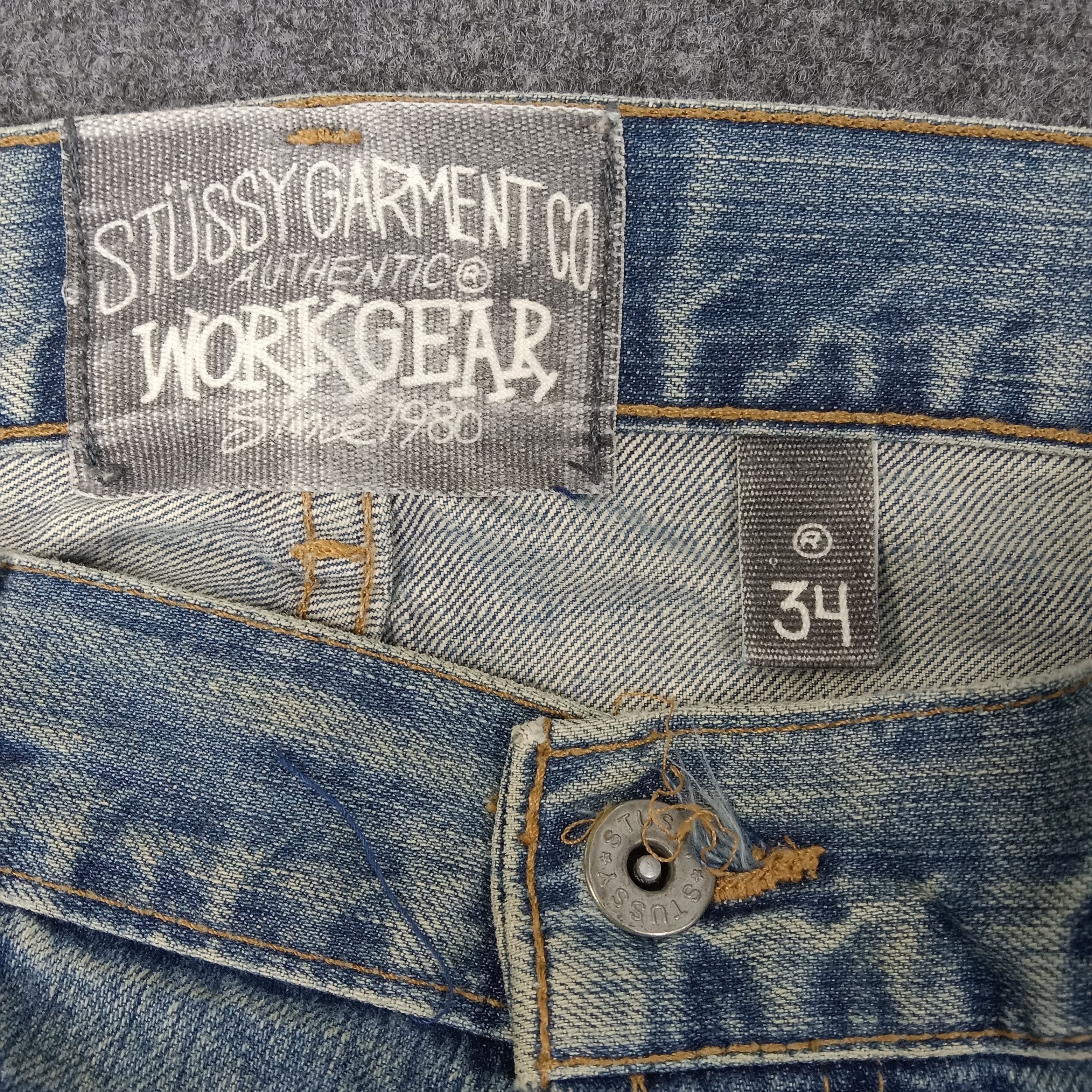 Stussy Stussy American Streetwear Style Denim Jeans C228N11 Size US 35 - 8 Thumbnail