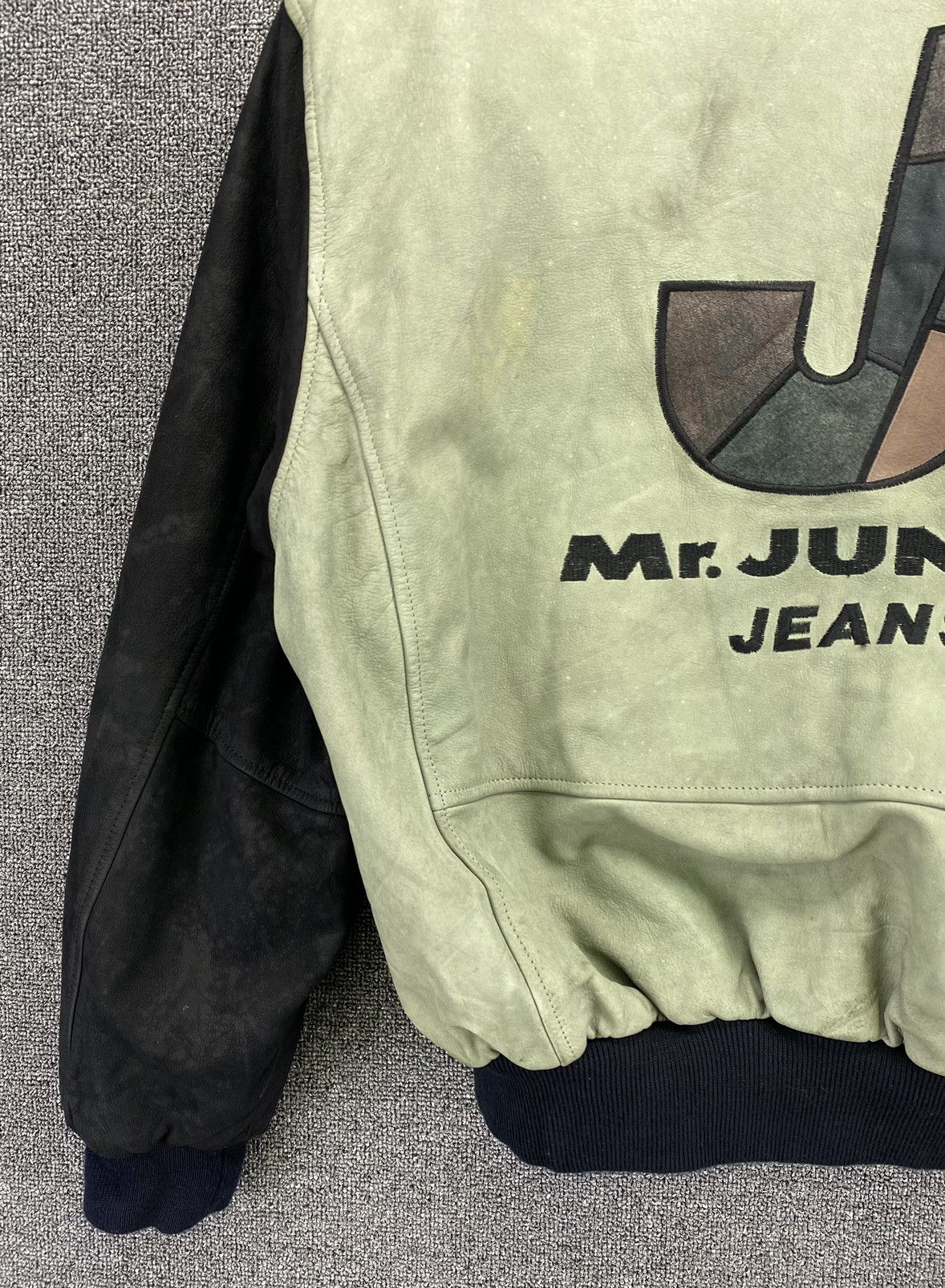 Japanese Brand Vintage Mr Junko Jeans Varsity Leather Jacket Size US M / EU 48-50 / 2 - 6 Thumbnail