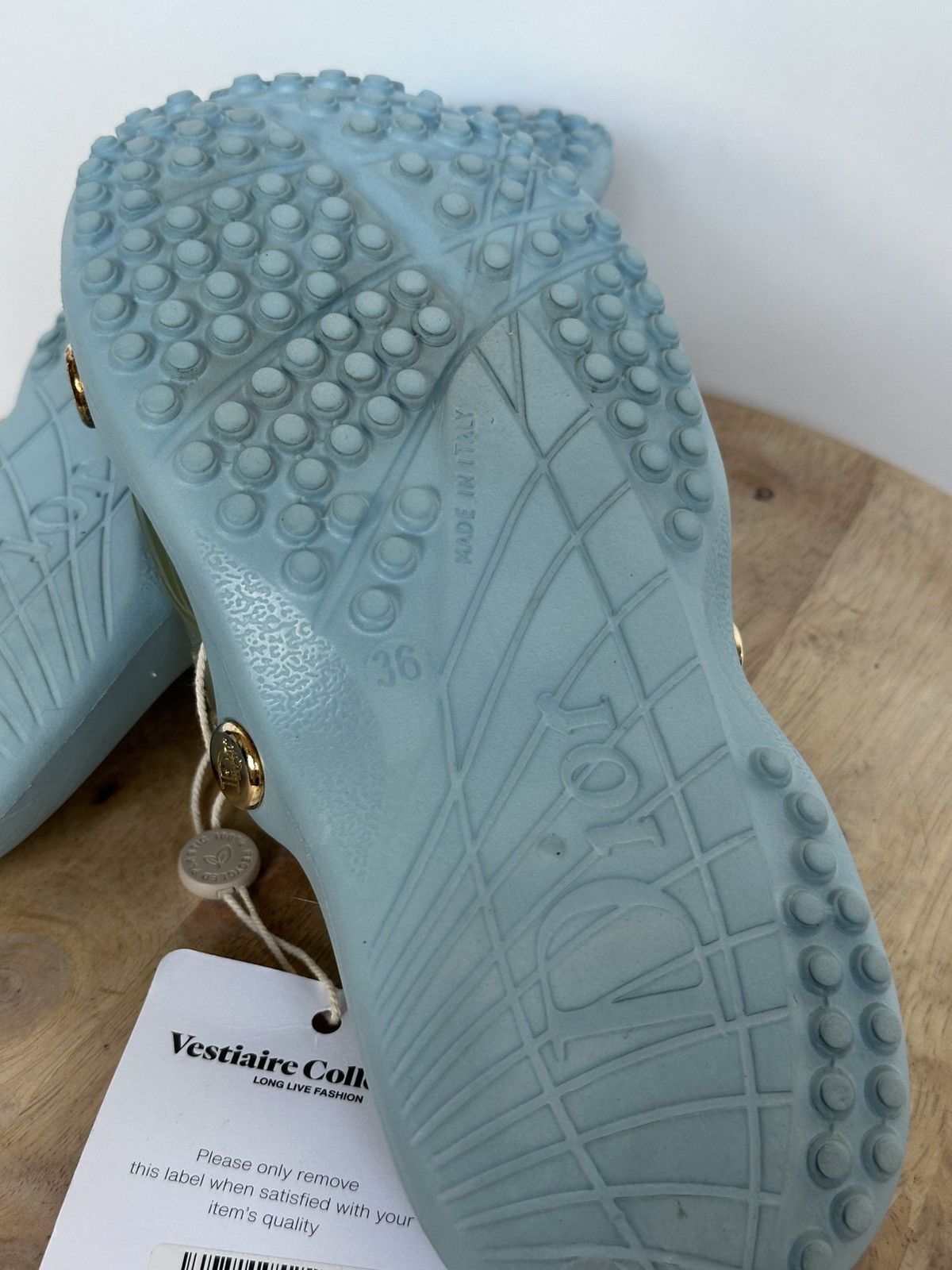 Dior Dior Jelly Blue Rubber Flip Flops vintage rare Size US 5 / IT 35 - 10 Thumbnail