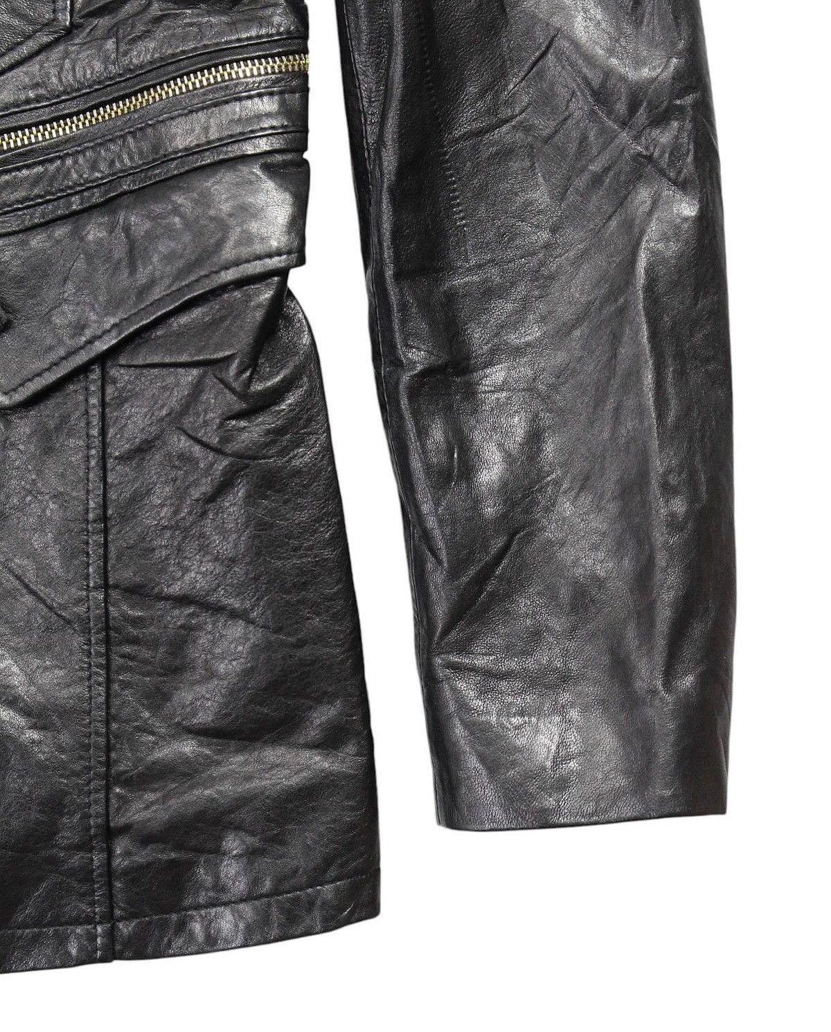 Japanese Brand 2000S KAAL E SUKTAE X ROBO MULTI ZIP LEATHER JACKET Size M / US 6-8 / IT 42-44 - 6 Thumbnail