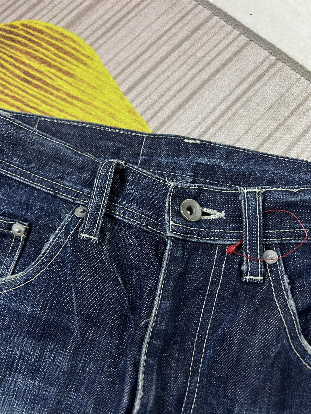 Issey Miyake 💥Vintage Tete Homme Issey Miyake Distress Jean Size US 28 / EU 44 - 11 Thumbnail