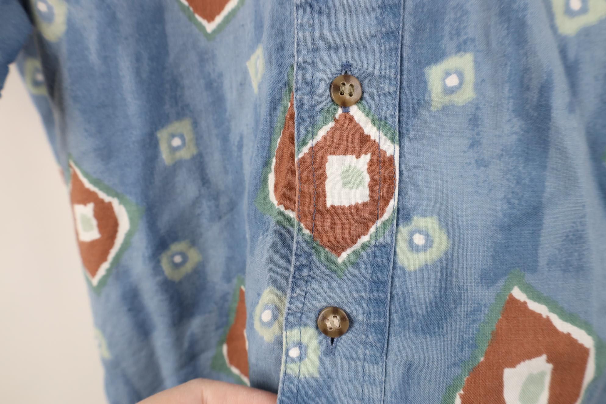 Vintage Vintage 90s Streetwear Short Sleeve Button Down Shirt Size US M / EU 48-50 / 2 - 8 Thumbnail