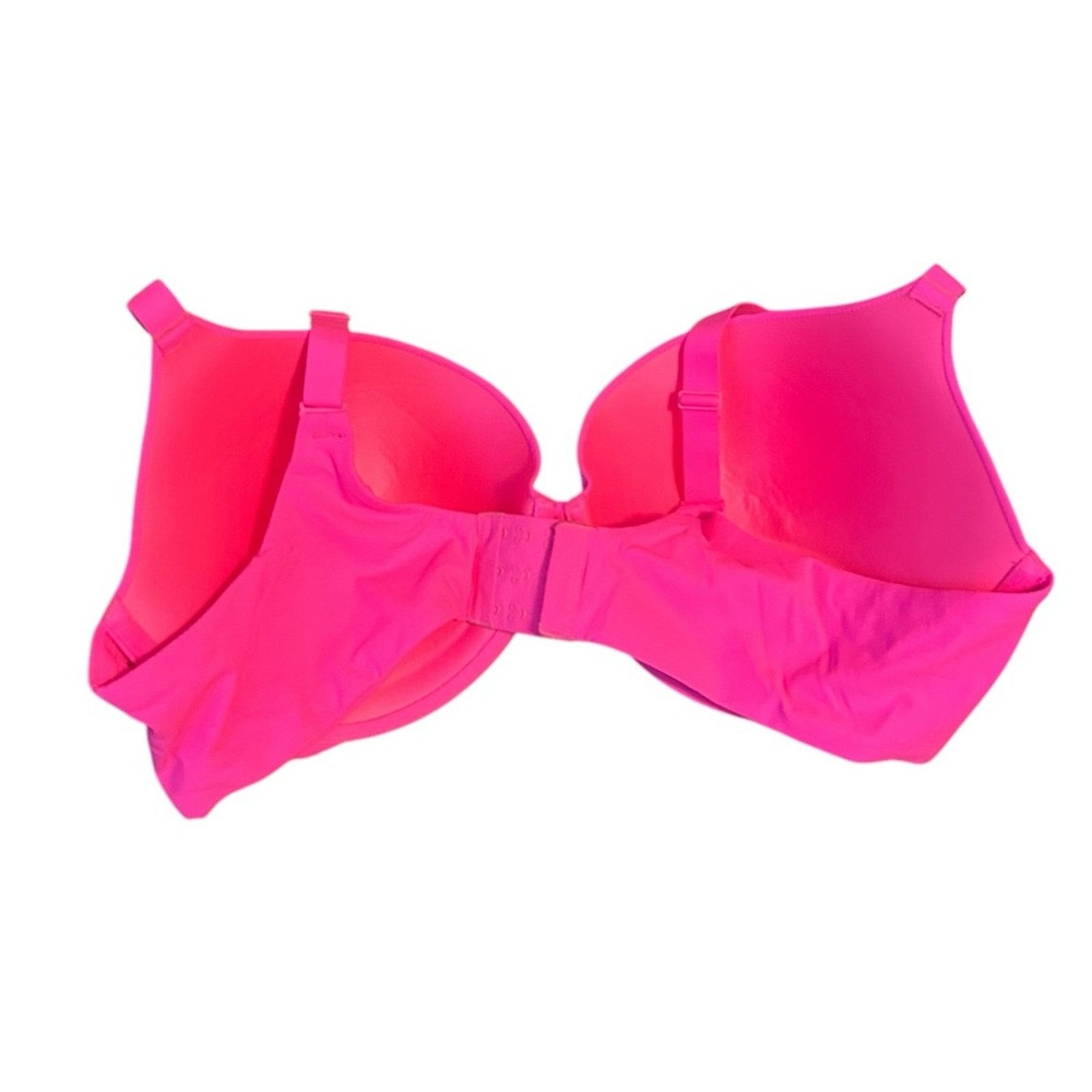 SKIMS Nwt Skims Neon Pink Fits Everyone Push Up Demi Bra Size ONE SIZE - 2 Thumbnail