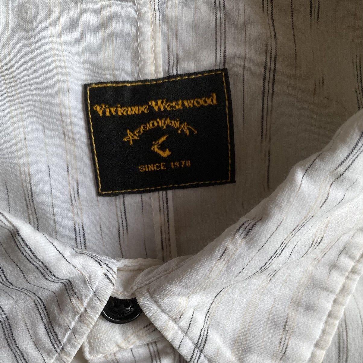 Vivienne Westwood Vintage 2000’s Degraded Striped Shirt Size US L / EU 52-54 / 3 - 9 Thumbnail
