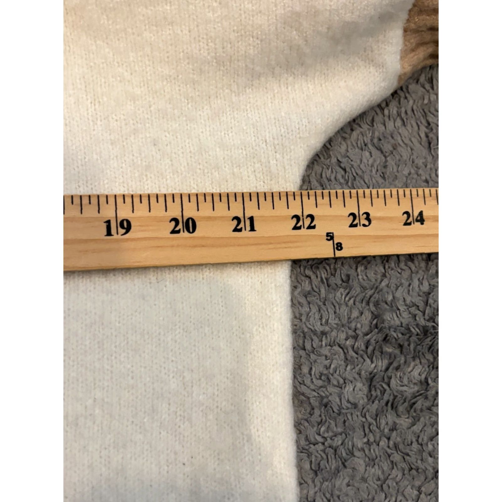Vintage Lulus Sweater Womens Small Cream Long Sleeve Two Tone Ribbed Cuff Casual Pullover Knit Regular Winter Spring Fall Womens Size S / US 4 / IT 40 - 3 Thumbnail