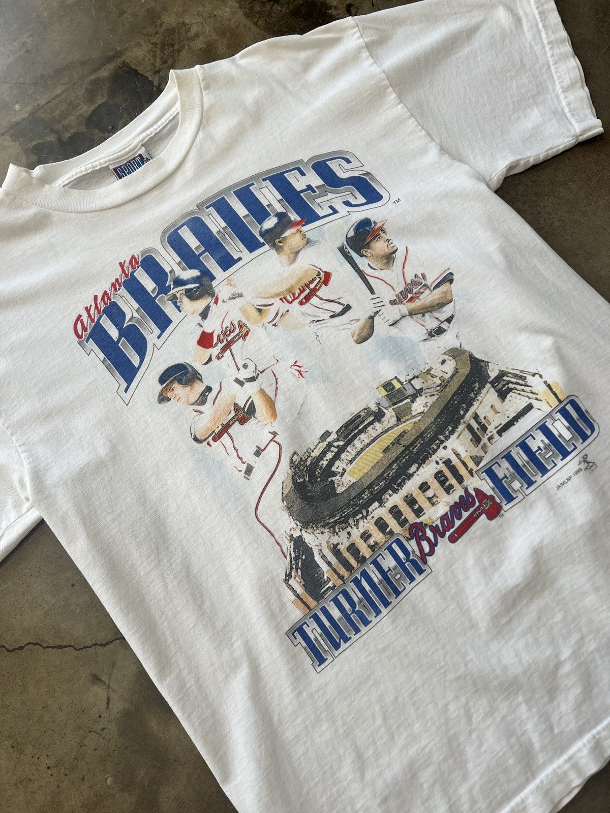 Atlanta Braves Turner Field Final Season Shirt Majestic XL MLB