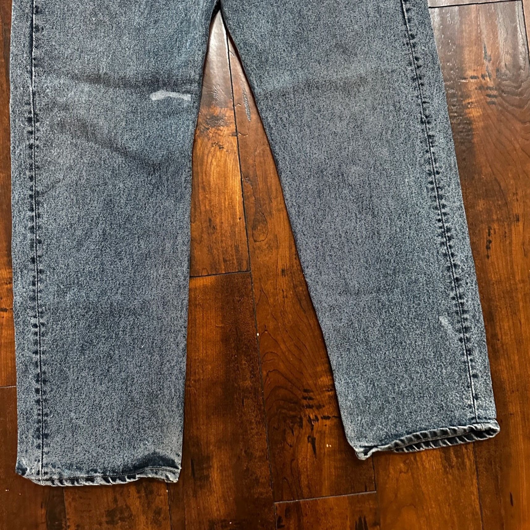 Levi's VINTAGE Levi's Jeans 501 Button Fly 38x32 Men Regular Denim Blue 90s Straight (MidRise) 34x30 USA Tag XX Act 34x30 Size US 38 / EU 54 - 3 Thumbnail