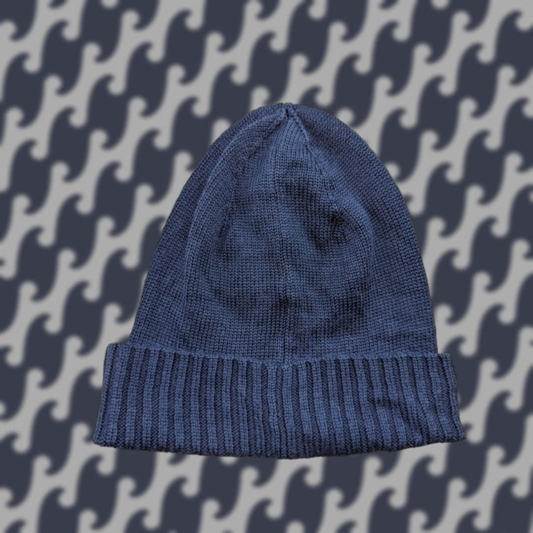 Polo Ralph Lauren Polo Ralph Lauren Beanie Hat One Size Cuffed Pony 100% Merino Wool Blue Wool Knit Thermal Beanie Unisex Adults Mens Womens Size US M / EU 48-50 / 2 - 1 Thumbnail