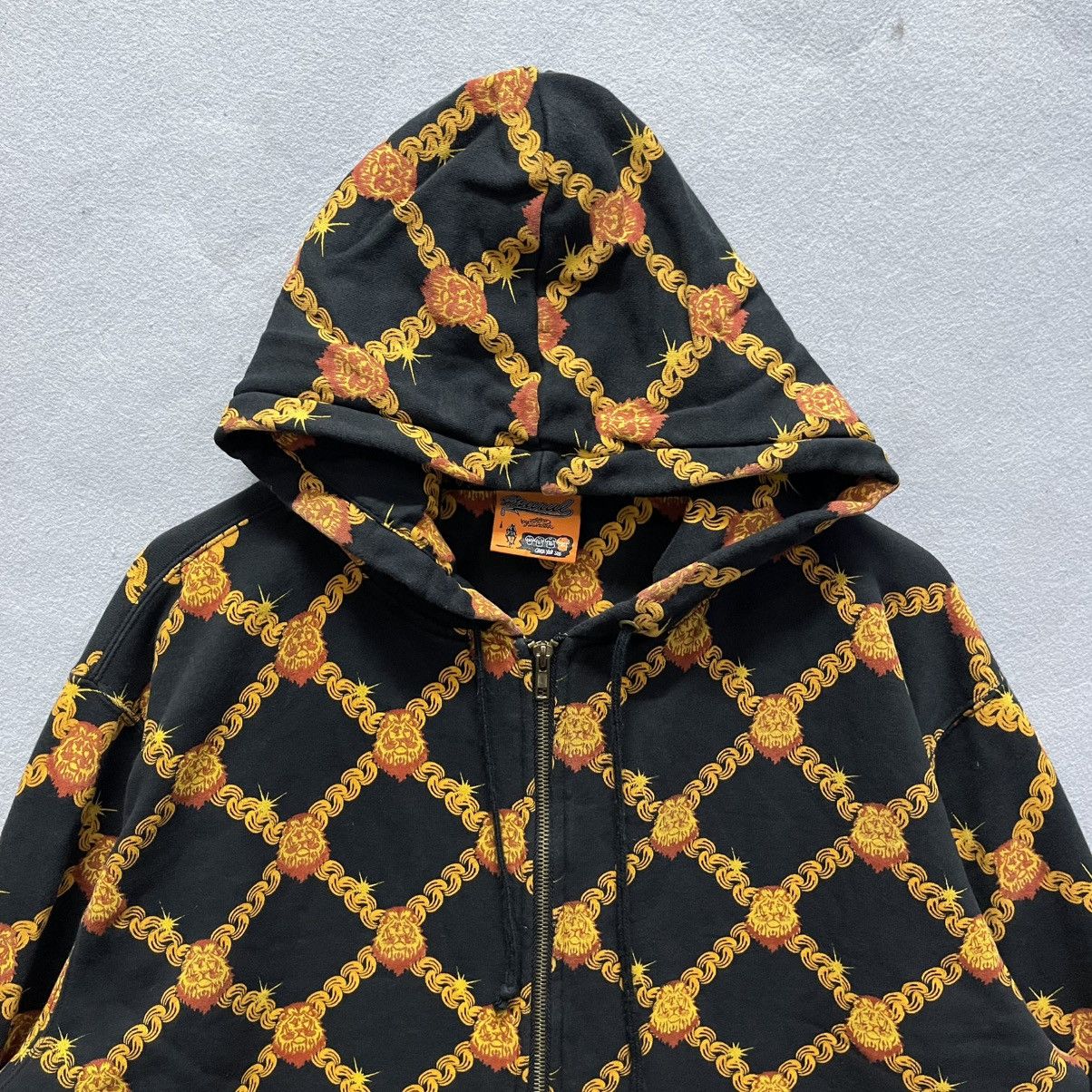 Japanese Brand Vintage Mural “Chain & Lion” Full Zip Hoodie Studio Murasaki Size US XL / EU 56 / 4 - 2 Thumbnail