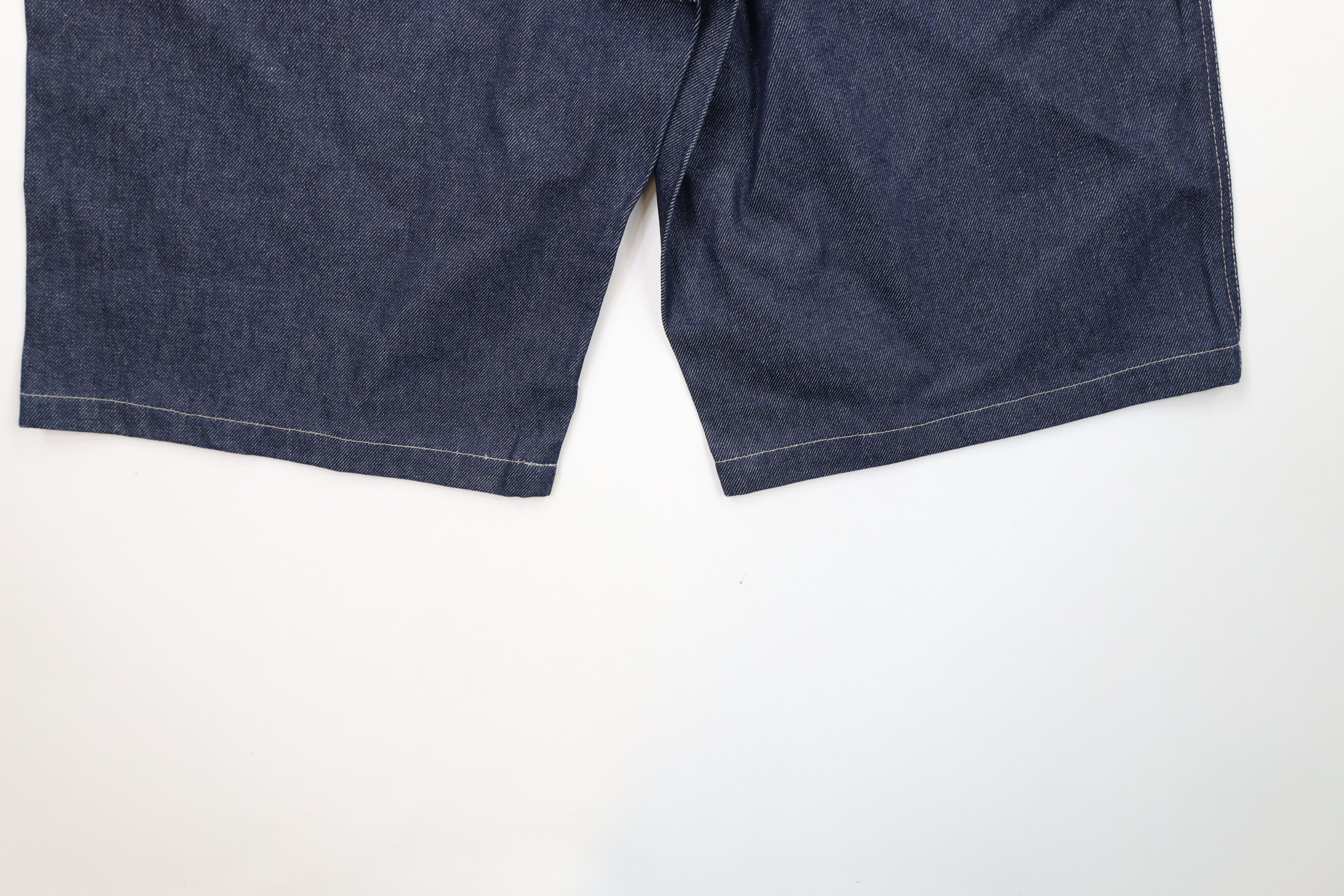 Vintage Deadstock Vintage 90s Y2K Streetwear Denim Cargo Shorts Blue Size US 36 / EU 52 - 12 Thumbnail