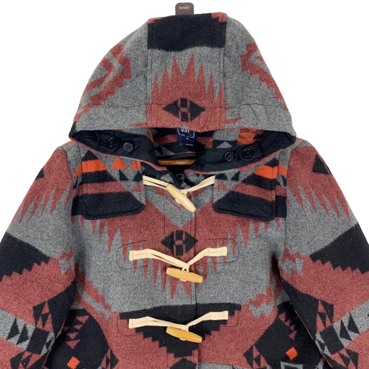 Aztech Mountain × Gap × Native VINTAGE GAP DUFFLE NATIVE AMERICAN WOOL COAT Size US M / EU 48-50 / 2 - 4 Thumbnail